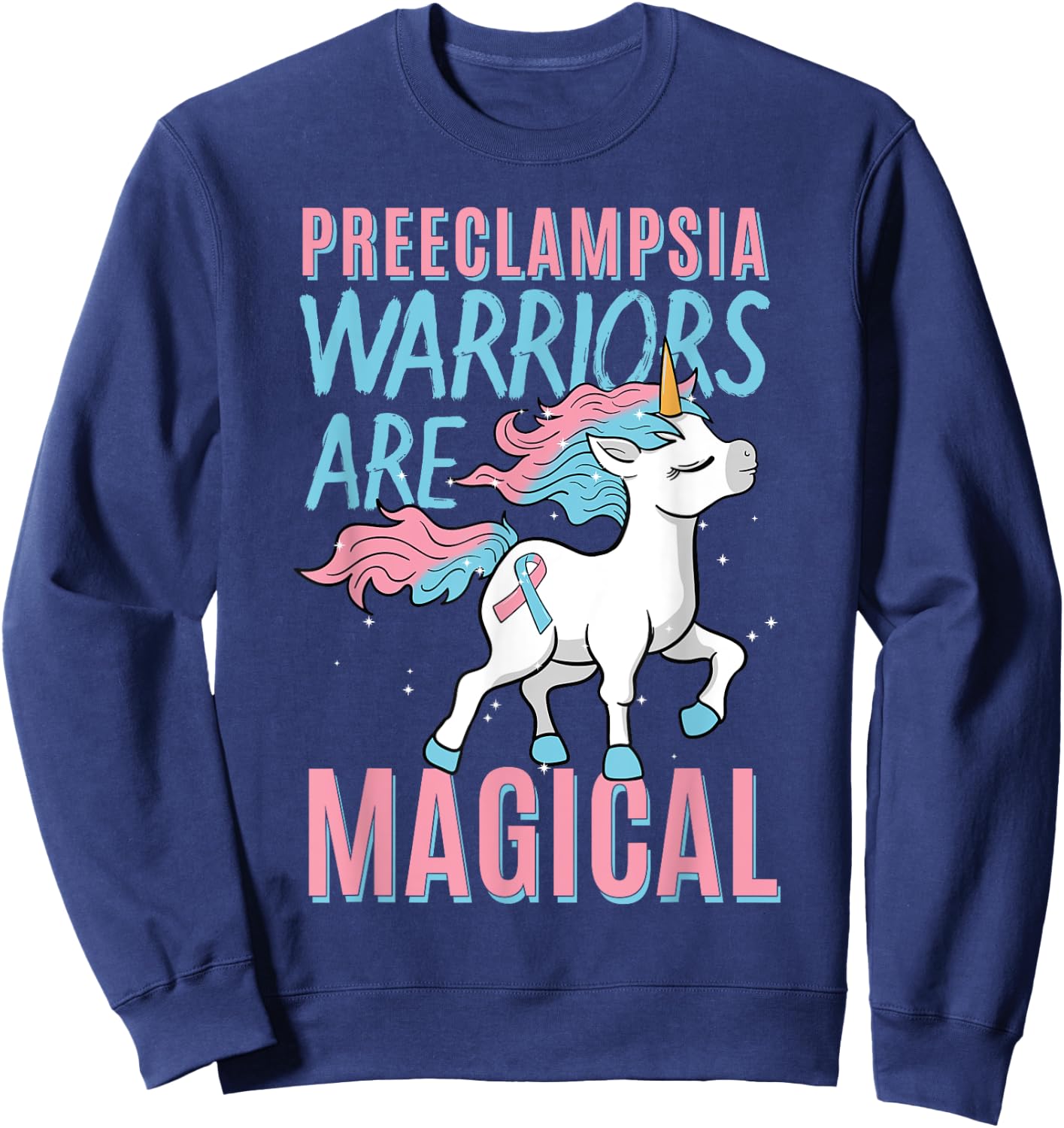 Preeclampsia Pregnancy Hypertension Pre-eclampsia Toxaemia Sweatshirt - Sweatshirt | Navy