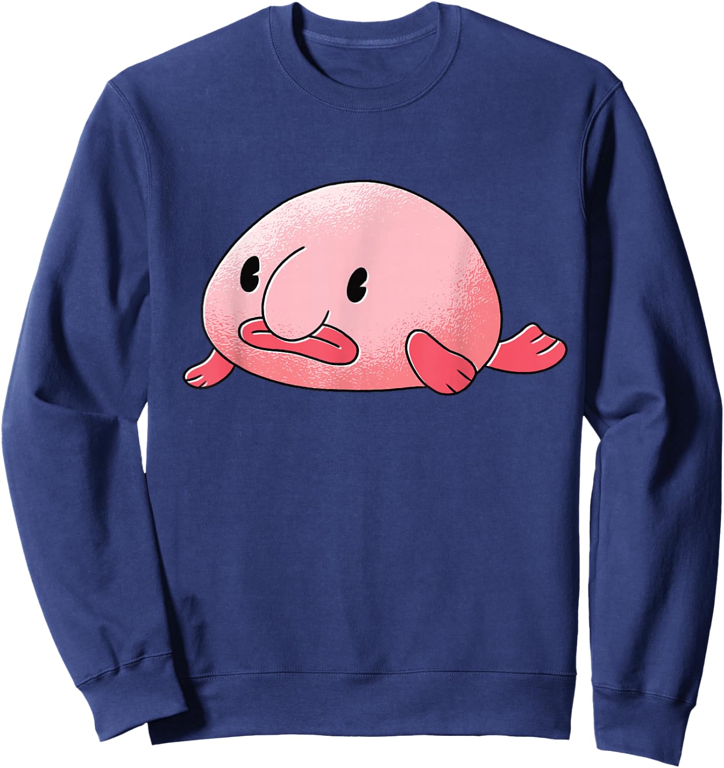 Blobfisch Blob Fish Psychrolutes Marcidus Sweatshirt - Sweatshirt | Navy