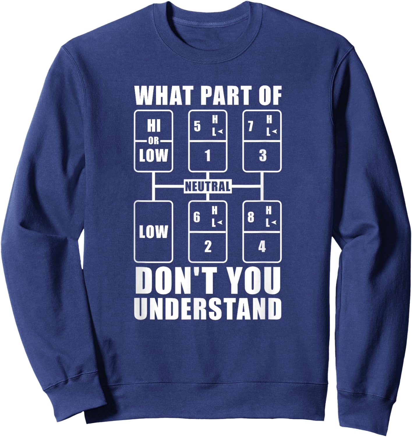 Truck Driver Truck Driver - Truck Driver Sweatshirt - Sweatshirt | Navy