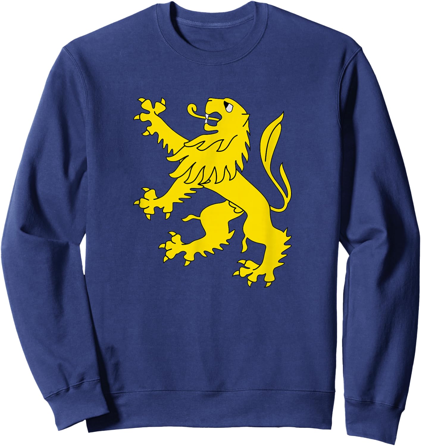 Gold Lion Rampant Sweatshirt - Sweatshirt | Navy