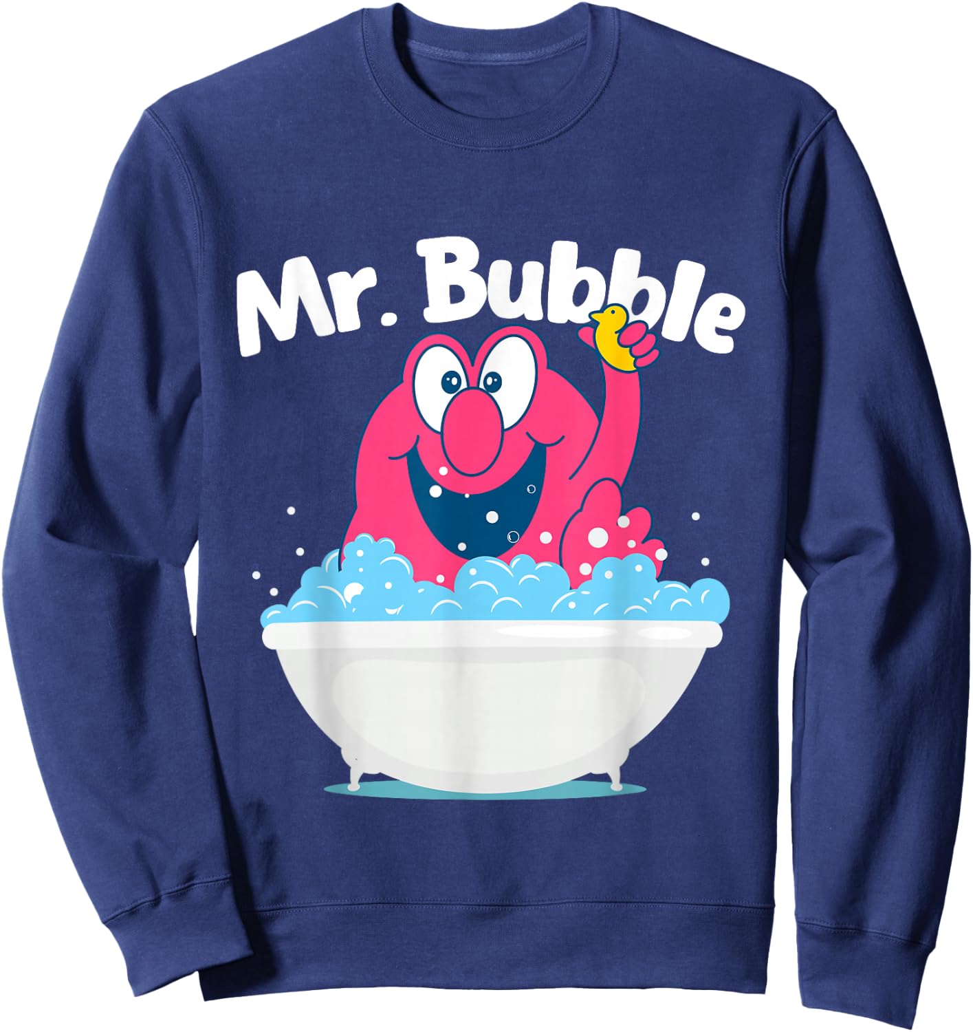 Mr. Bubble - Bubble Bath Hot Tub Wellness Bathtub Sweatshirt - Sweatshirt | Navy