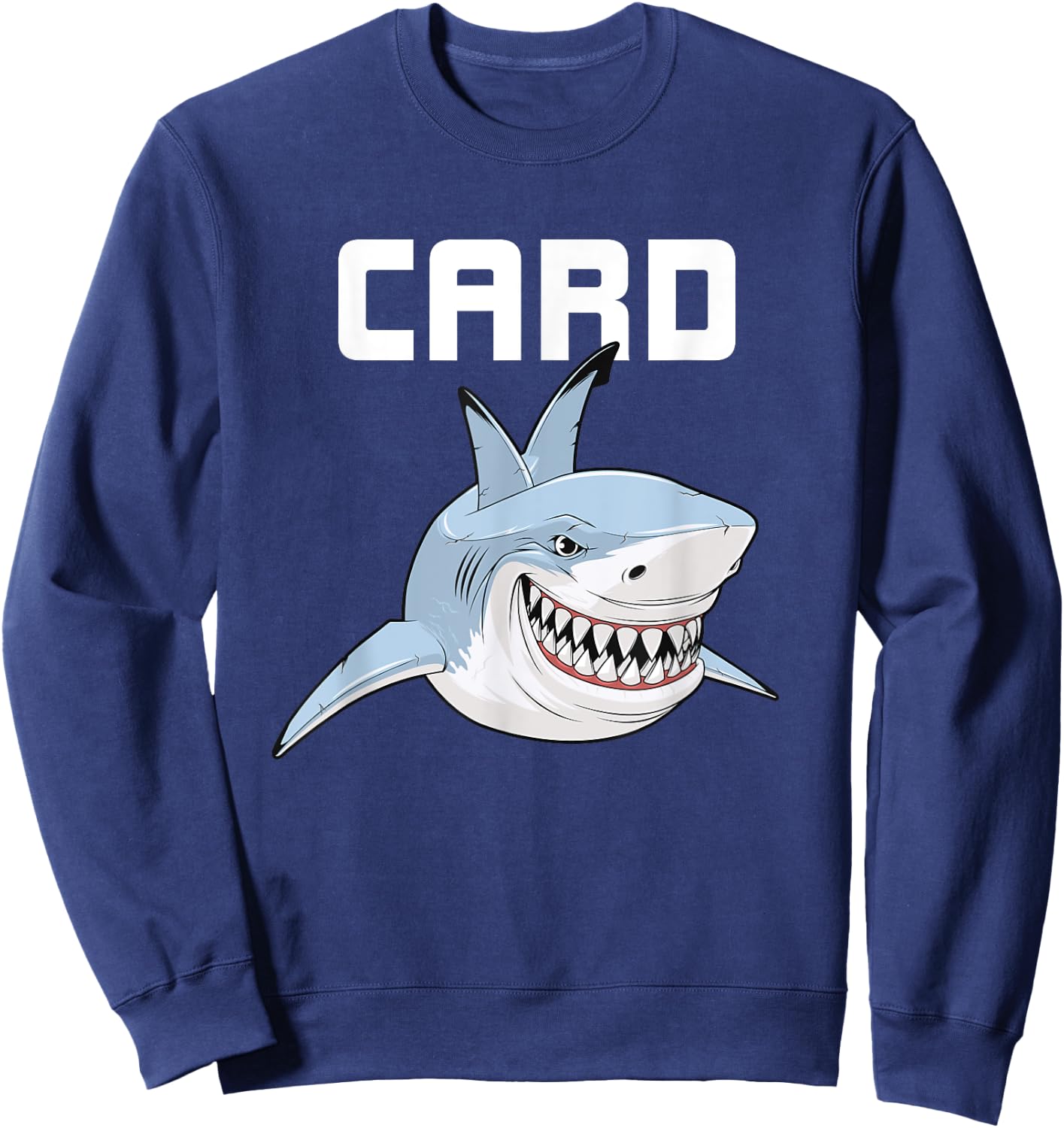 Card Shark Poker Spades Bridge Gambling Card Player Gift Sweatshirt - Sweatshirt | Navy