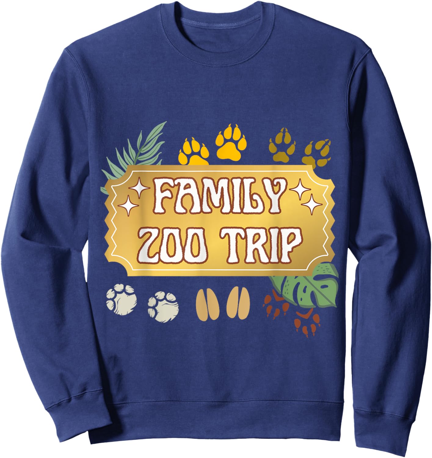 Family Zoo Trip Zoo Day Going On Safari Meeting Zookeepers Sweatshirt - Sweatshirt | Navy