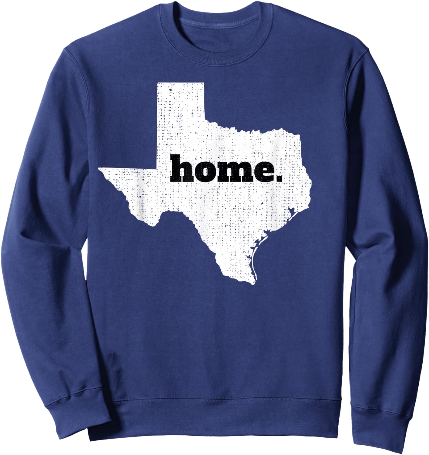 Texas Home State Map Pride Sweatshirt - Sweatshirt | Navy