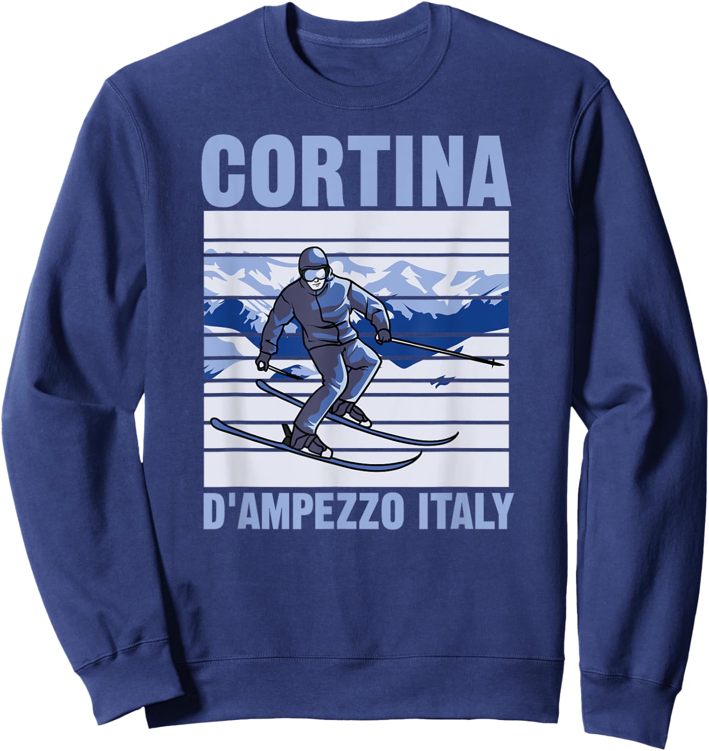 Cortina d'Ampezzo Italy Ski Sweatshirt - Sweatshirt | Navy