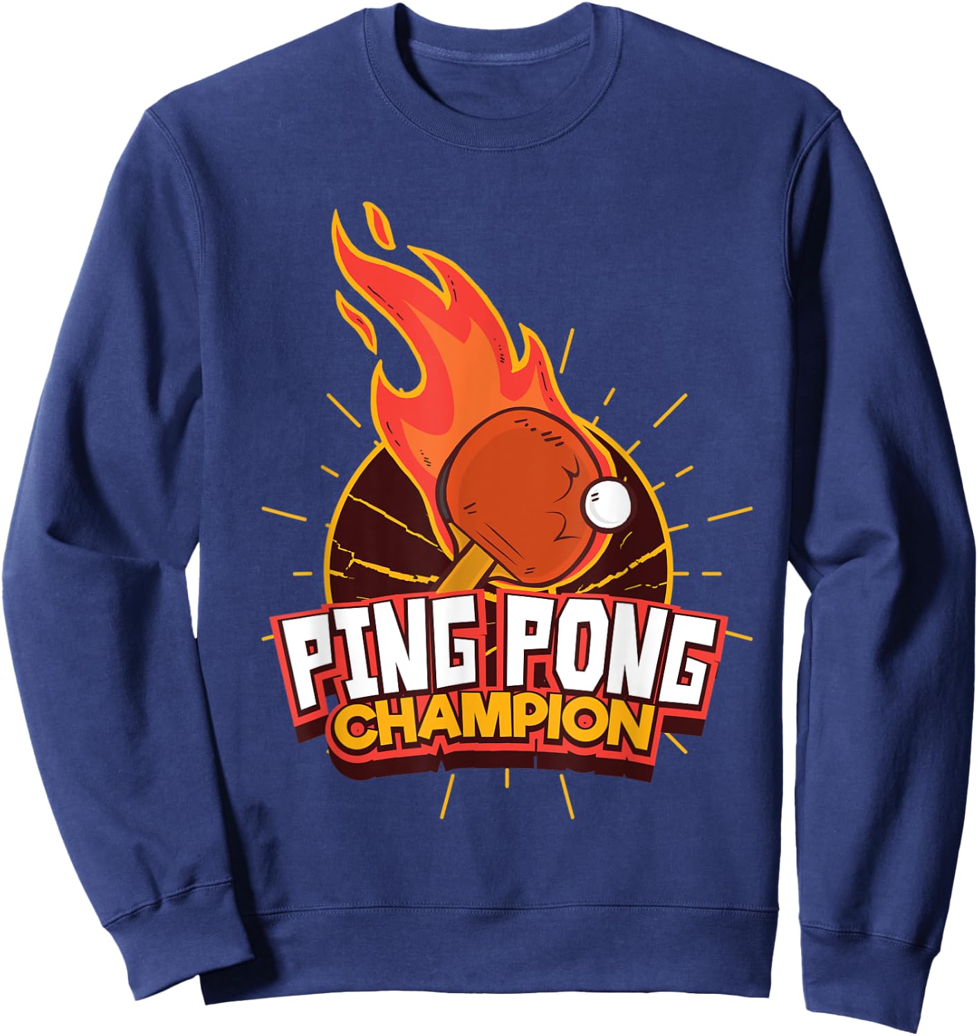 Ping Pong Champion Table Tennis Sweatshirt - Sweatshirt | Navy