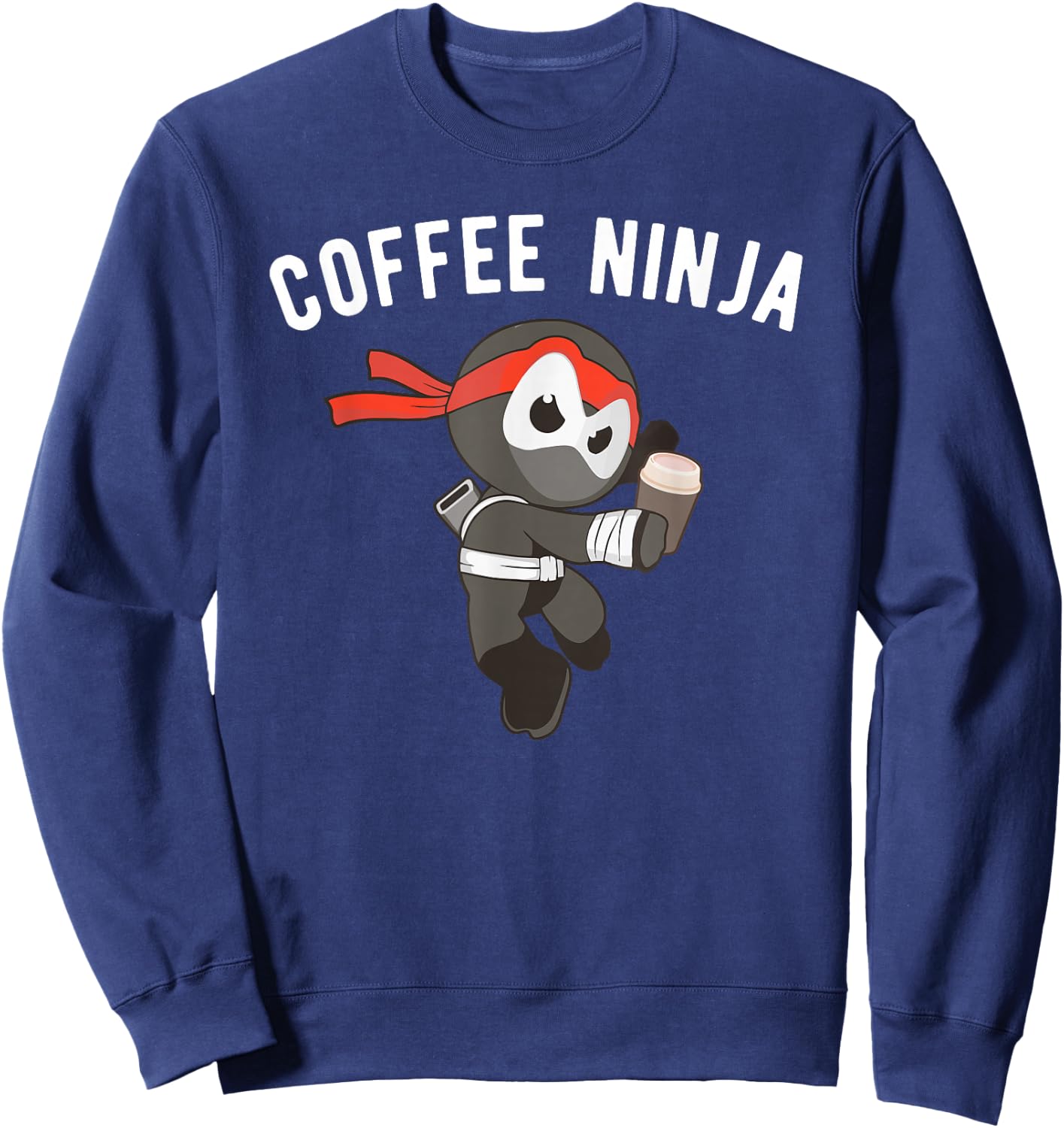 Coffee Ninja Martial Arts Barista Ninjutsu Sweatshirt - Sweatshirt | Navy