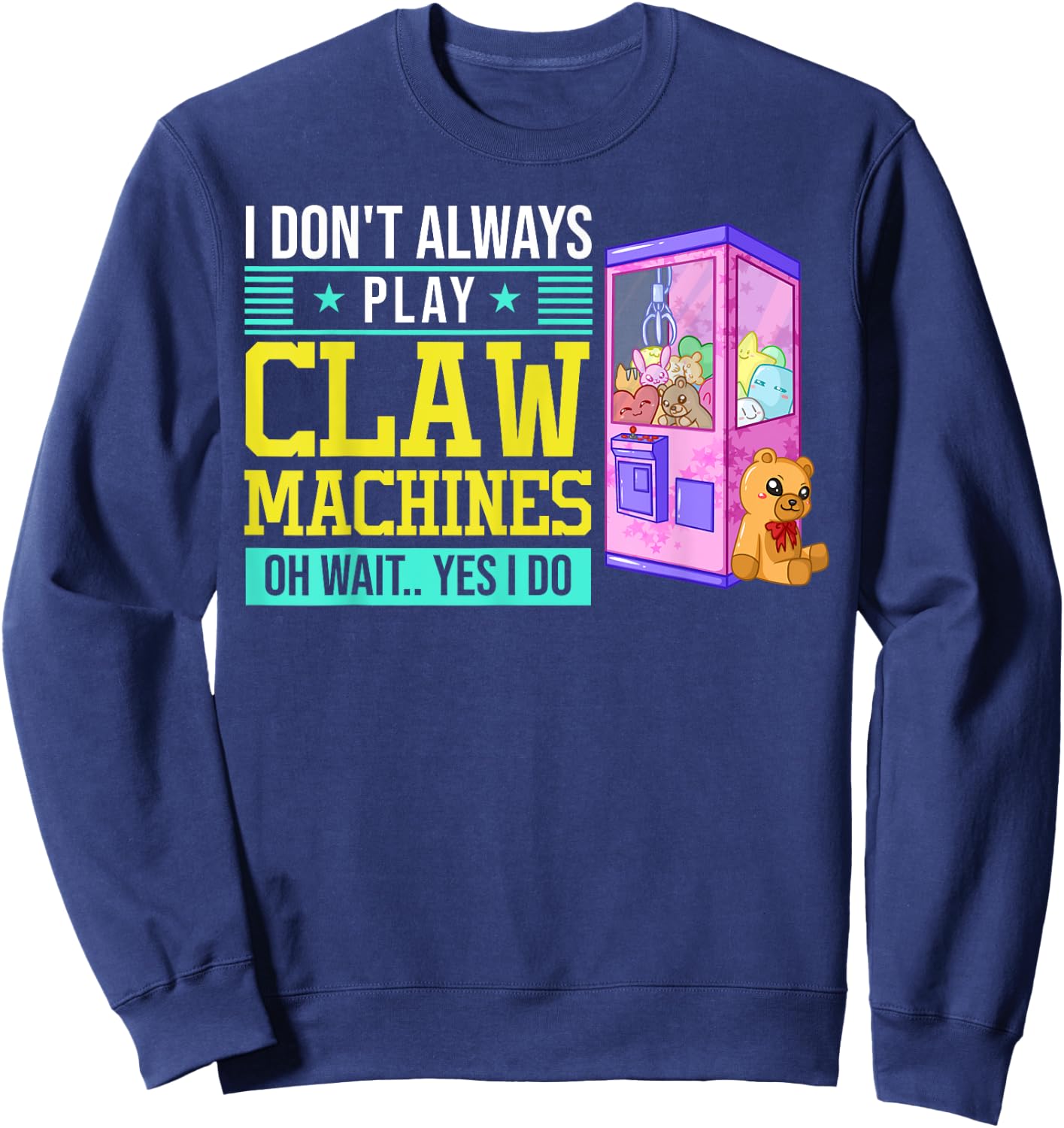 Claw Machine Skill Crane Machine Sweatshirt - Sweatshirt | Navy