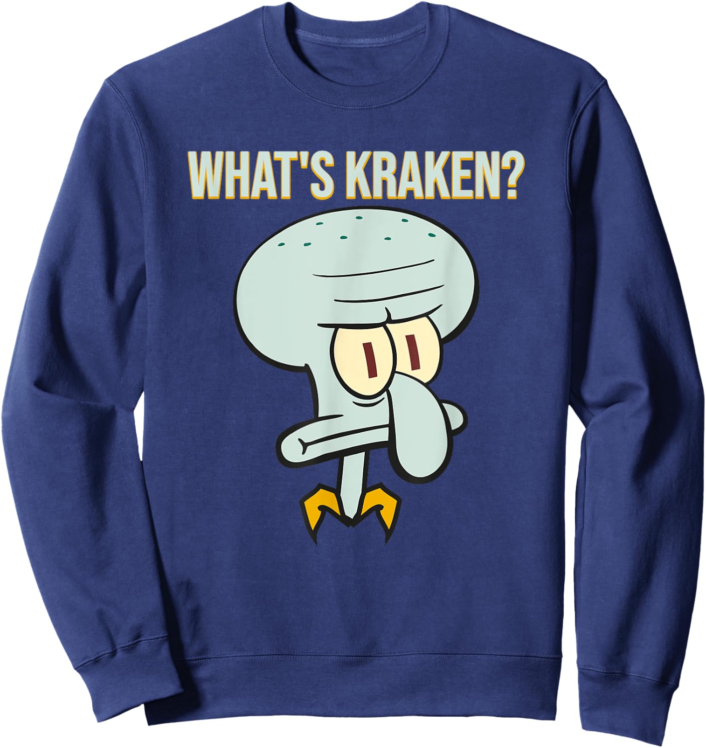 Mademark x SpongeBob SquarePants - Squidward - What's Kraken? Sweatshirt - Sweatshirt | Navy