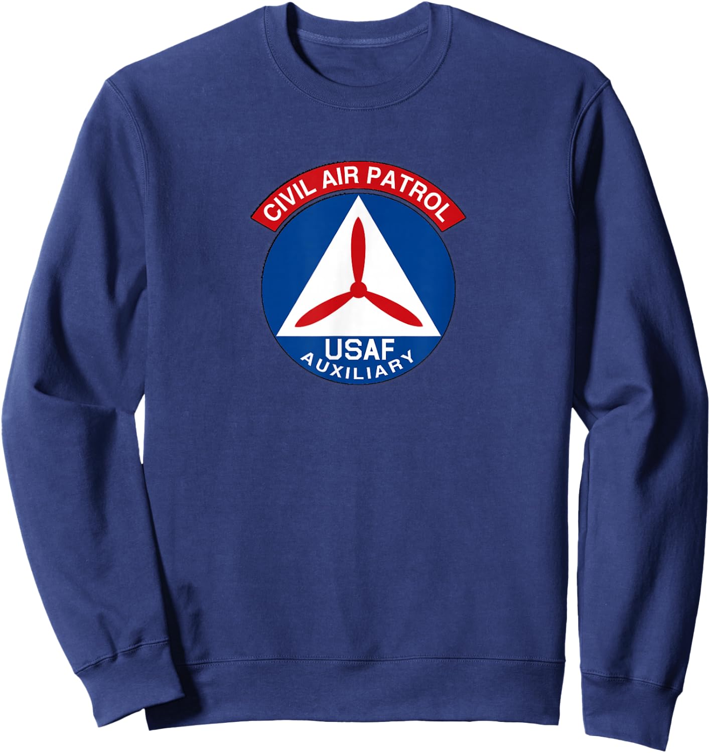 Best Civil Air Patrol Gifts Patch Air Force Auxiliary USAF Sweatshirt - Sweatshirt | Navy