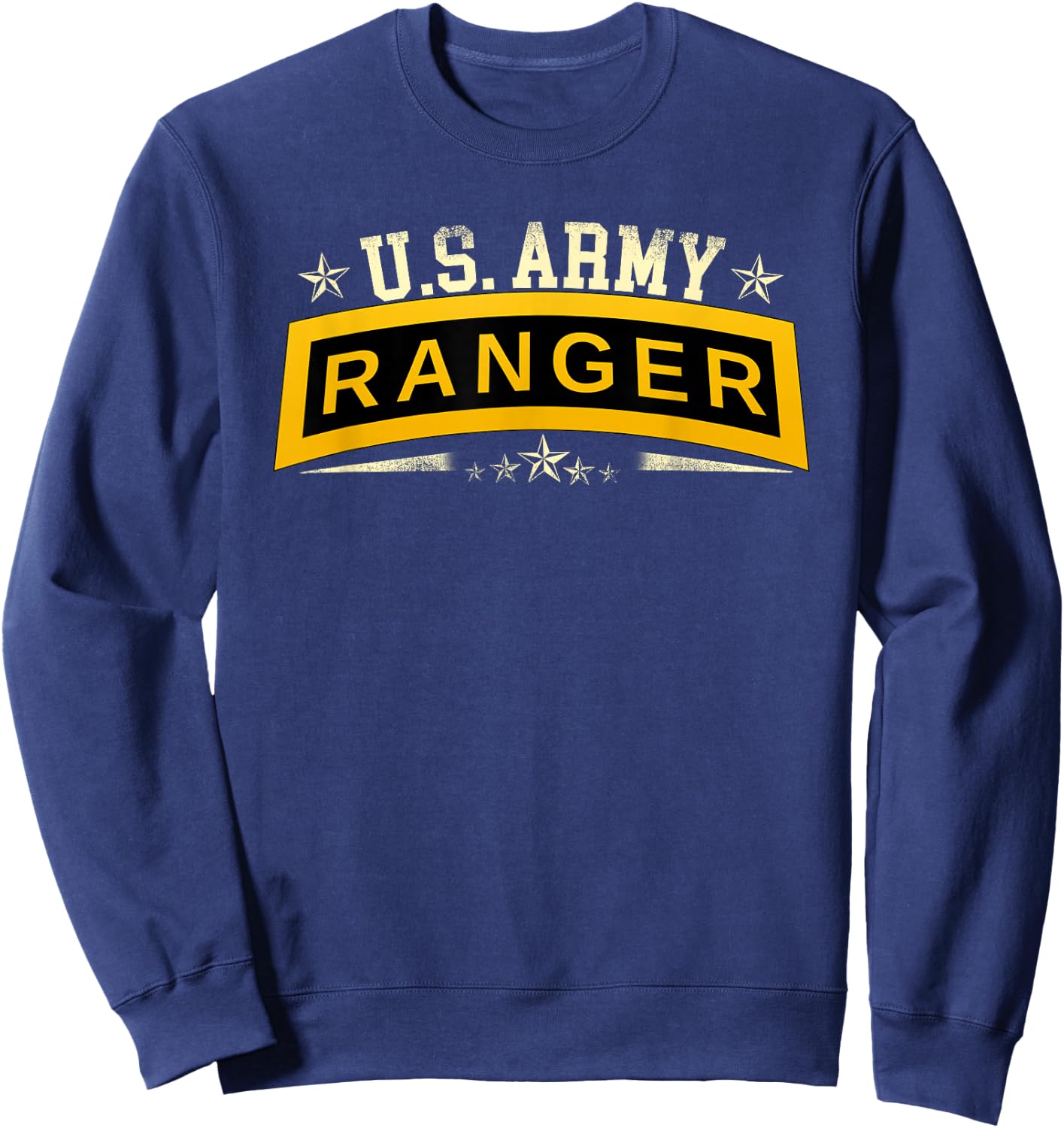 US Army Ranger Tab - Airborne Ranger Veteran Military Sweatshirt - Sweatshirt | Navy