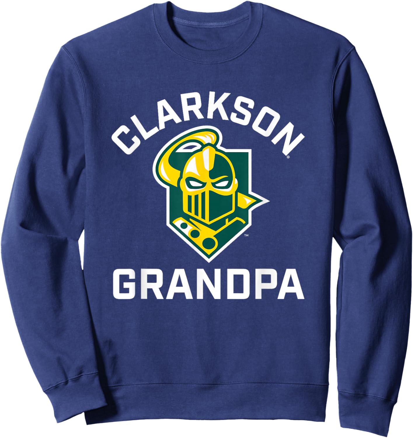 Clarkson University Golden Knights Arched Grandpa Sweatshirt - Sweatshirt | Navy