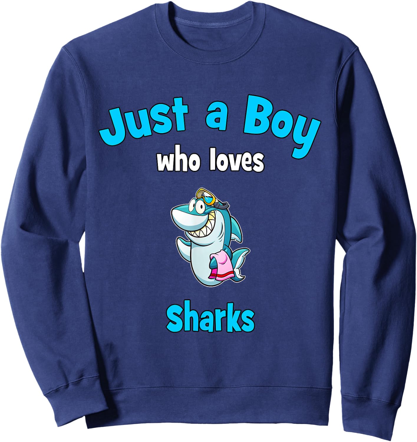 Shark for Boys | Kids Shark Sweatshirt - Sweatshirt | Navy