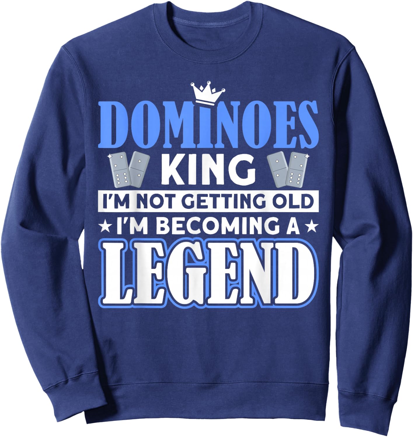 Domino Tile Game Domino Player Domino Game Sweatshirt - Sweatshirt | Navy