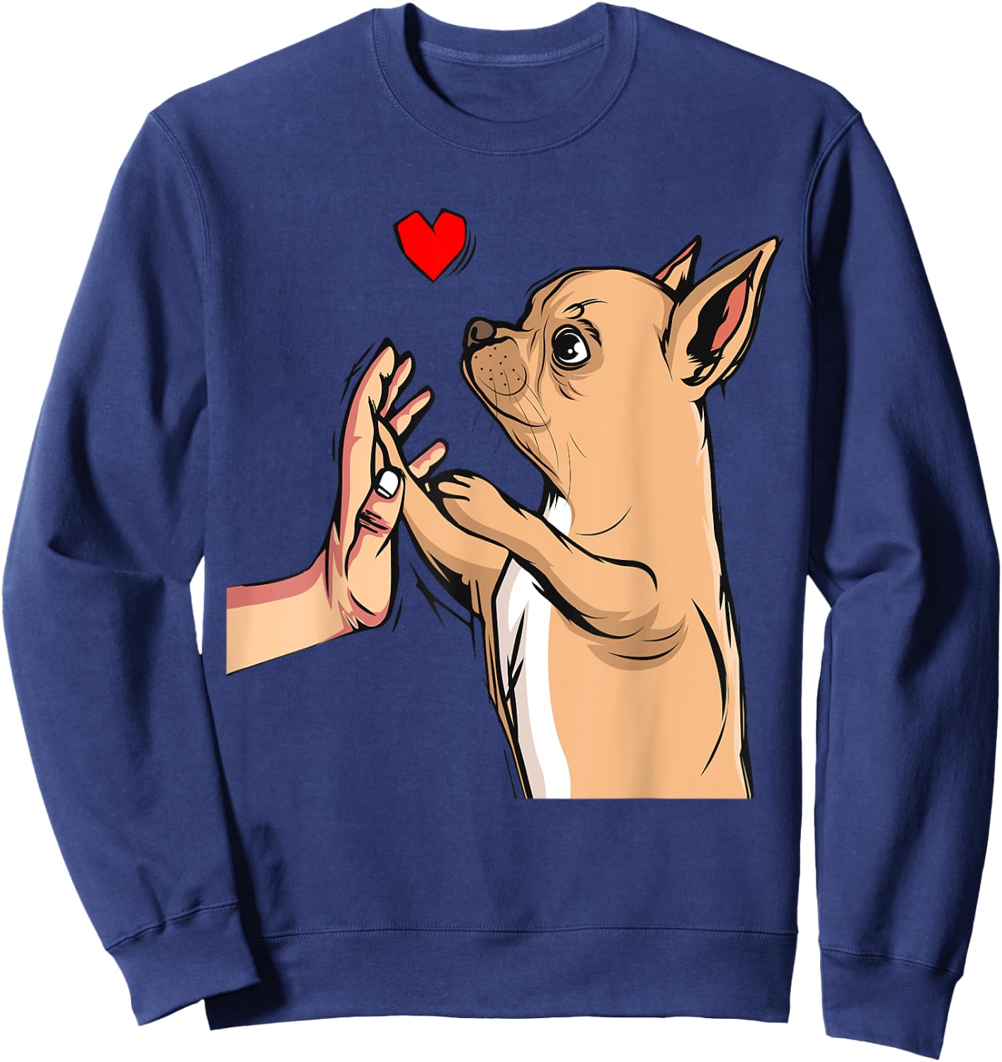 Chihuahua Love Dogs Female Gift Sweatshirt - Sweatshirt | Navy