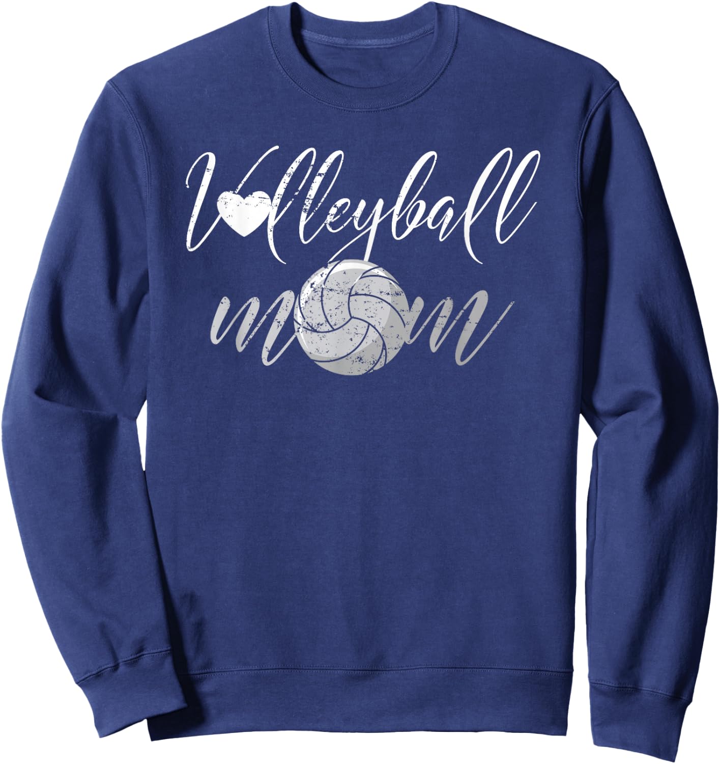 Volleyball Mom Volleyballer Mother's Day Small Sweatshirt - Sweatshirt | Navy