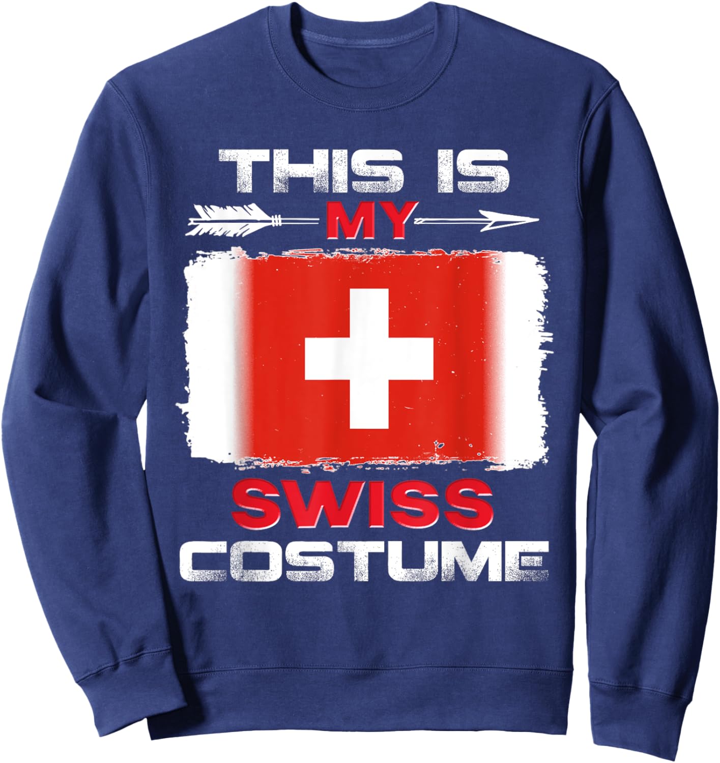 This Is My Swiss Costume Switzerland Sweatshirt - Sweatshirt | Navy
