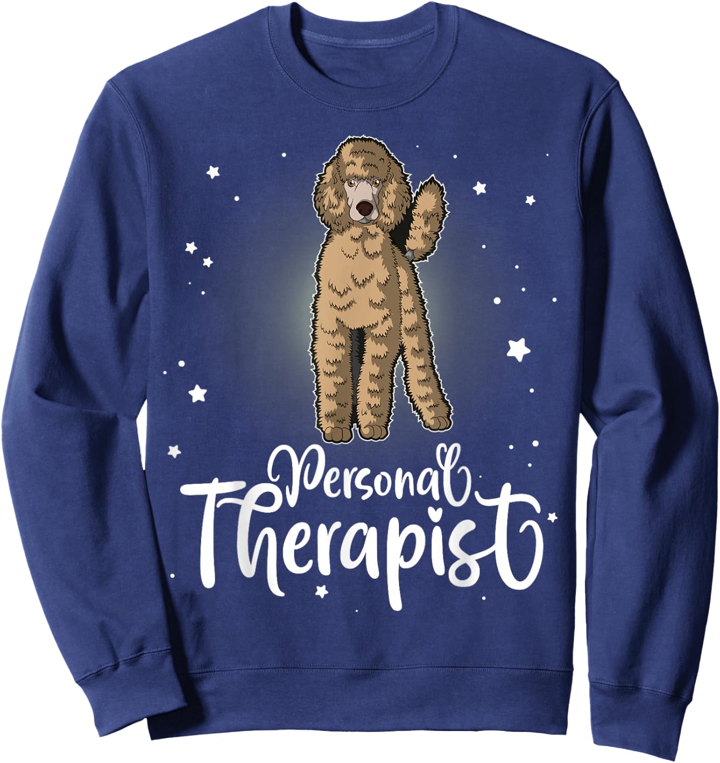 Poodle Standard Miniature & Toy Poodle Dog Sweatshirt - Sweatshirt | Navy