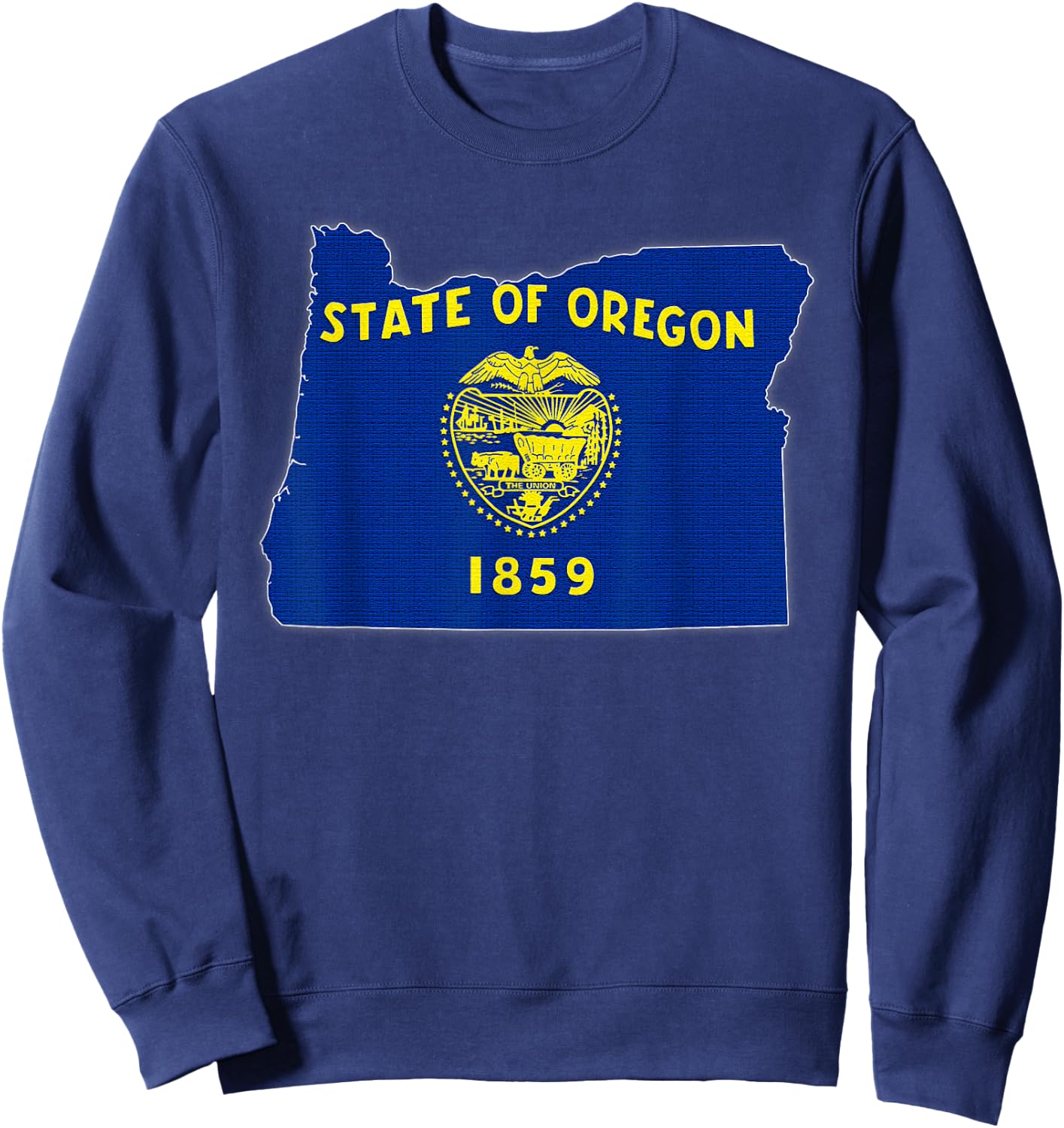 OREGON STATE MAP OREGON OR Flag Roots Men Women Gift Sweatshirt - Sweatshirt | Navy