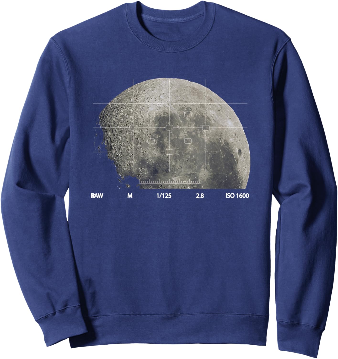 Astronomy Moon Photography Kids Men Women Astrophotography Sweatshirt - Sweatshirt | Navy