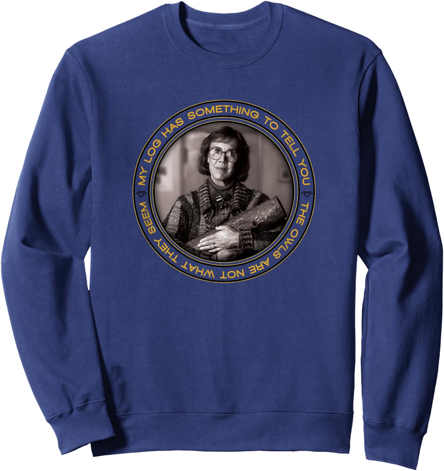 Twin Peaks Log Lady Has Something To Tell You Sweatshirt - Sweatshirt | Navy