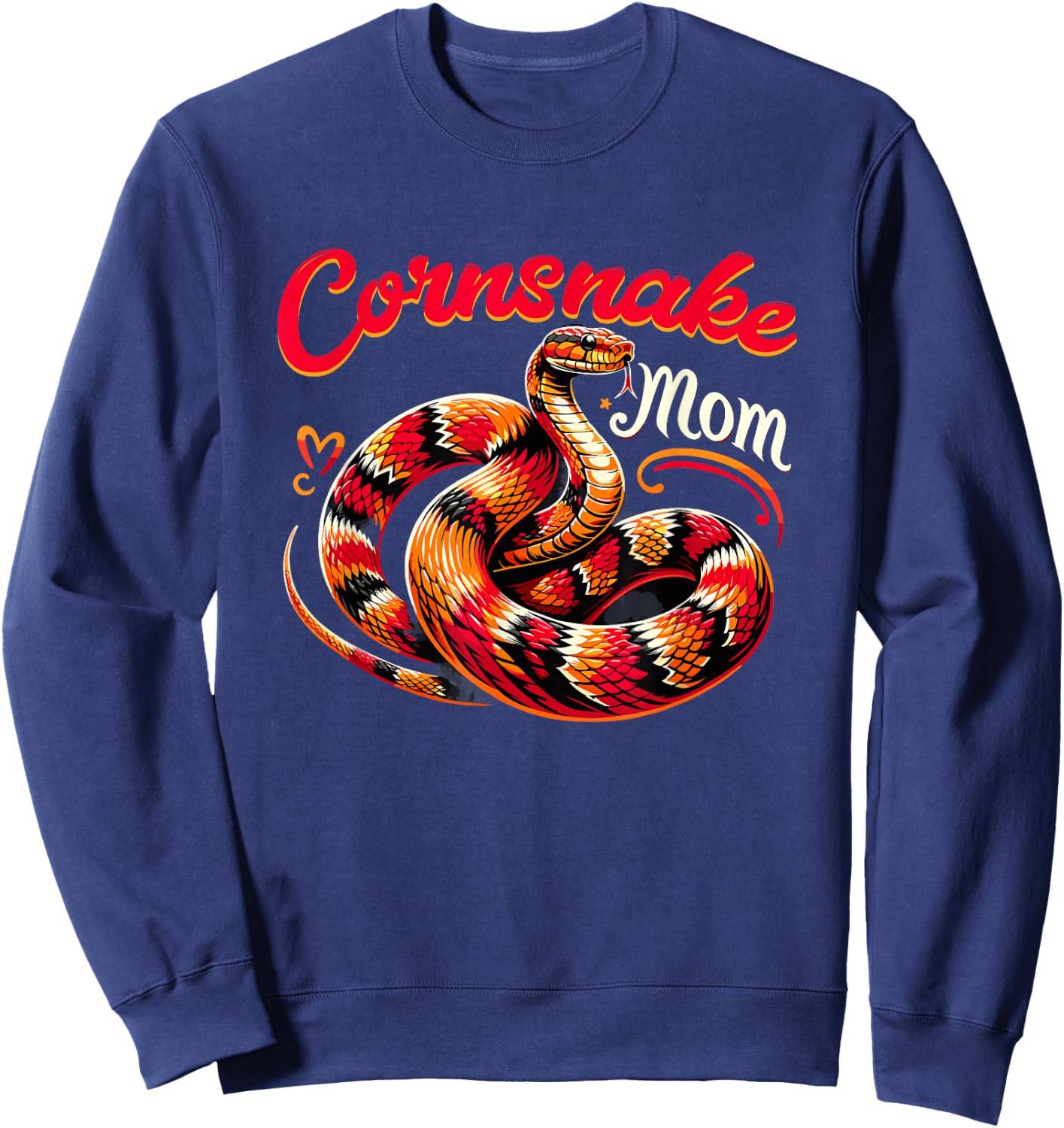 Corn Snake Mom Pet Snake Corn Snake Snake Lover Animal Sweatshirt - Sweatshirt | Navy