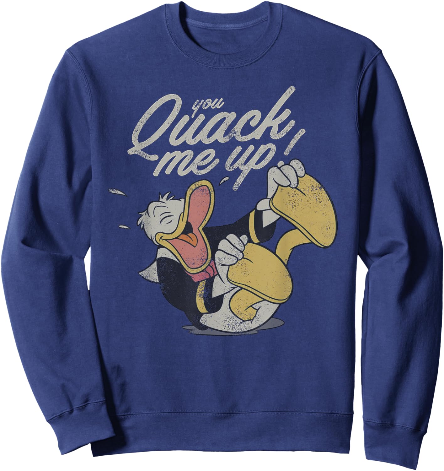 Disney Mickey and Friends Donald Duck You Quack Me Up Sweatshirt - Sweatshirt | Navy