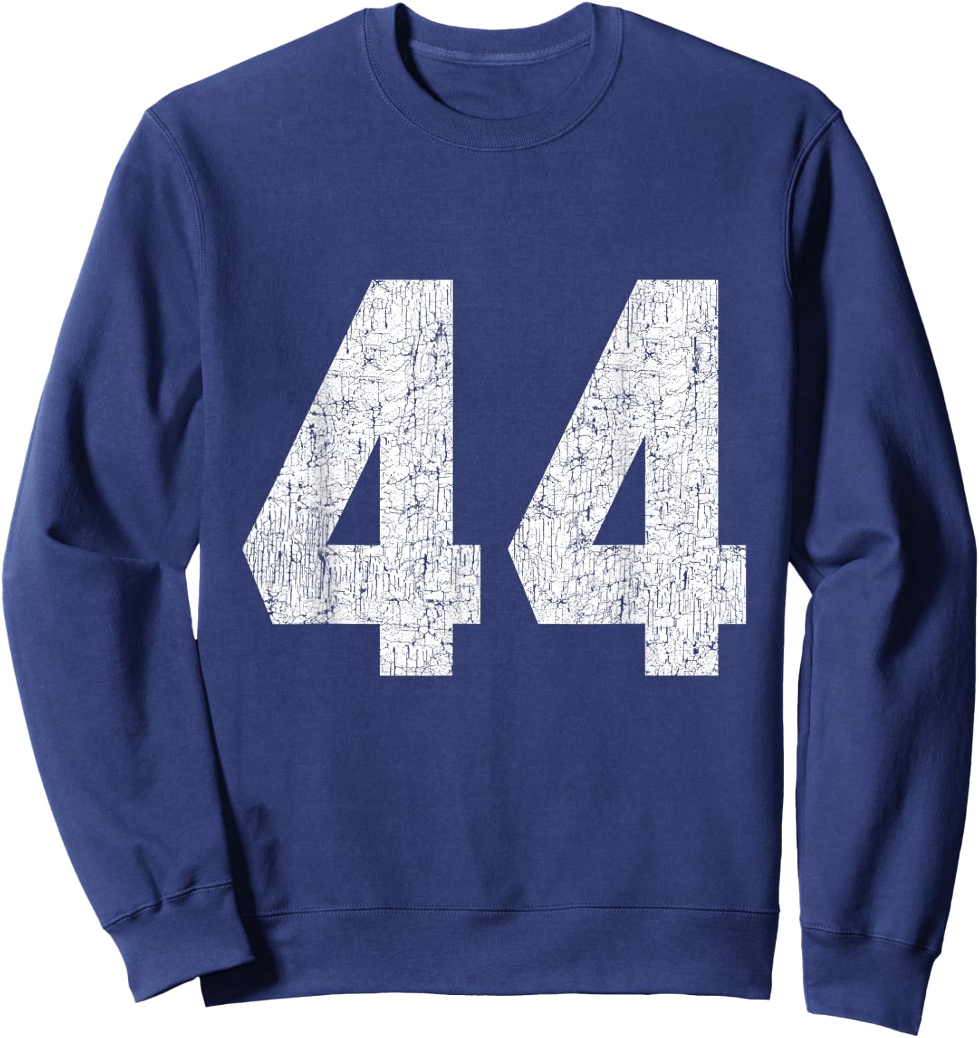 #44 Jersey Uniform Varsity Sports Number, 44th Birthday Sweatshirt - Sweatshirt | Navy