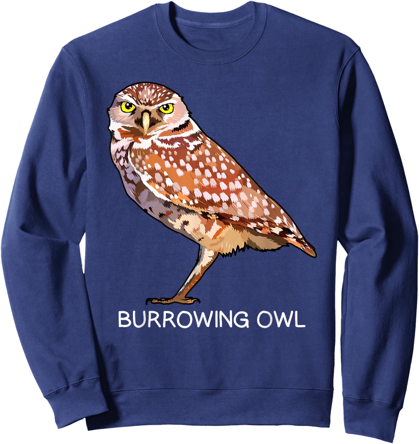 Burrowing Owl Bird Lover Sweatshirt - Sweatshirt | Navy