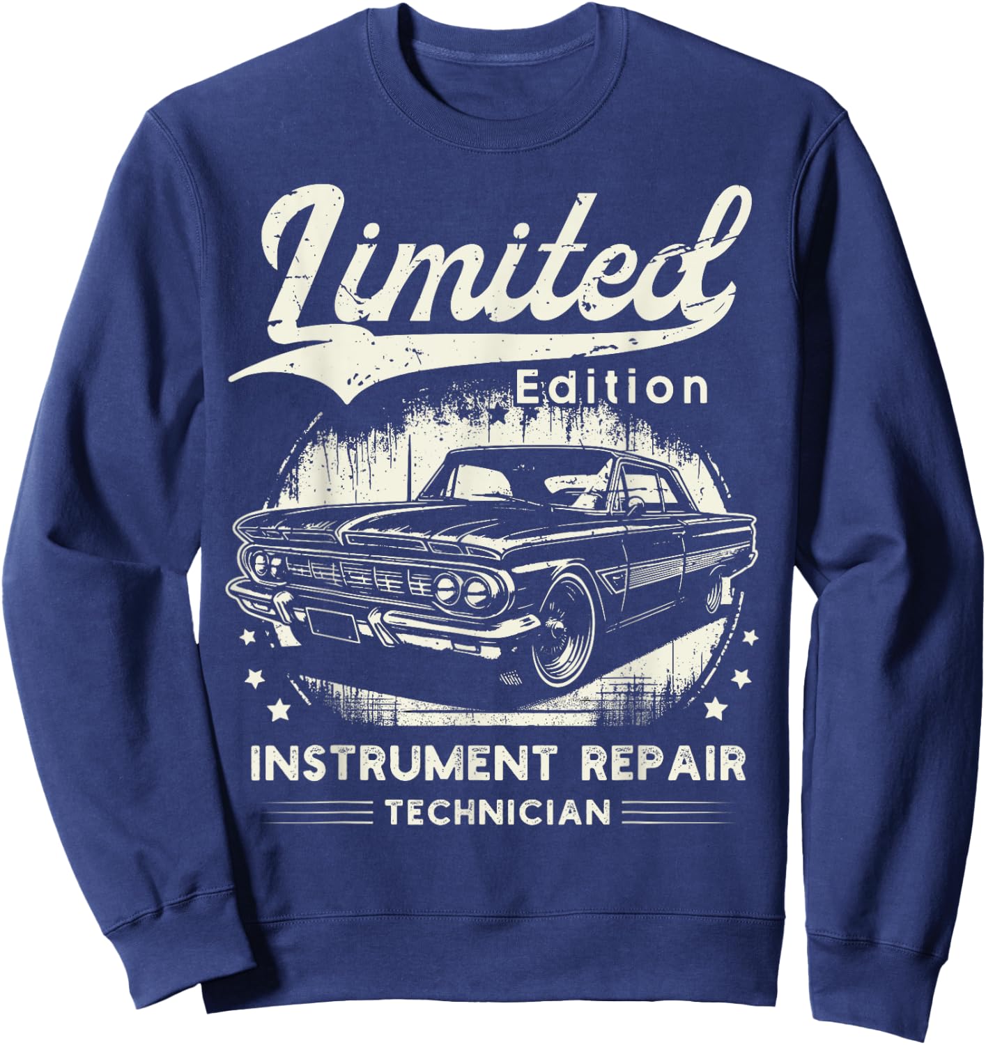 Instrument Repair Technician Job classic Worker Professional Sweatshirt - Sweatshirt | Navy