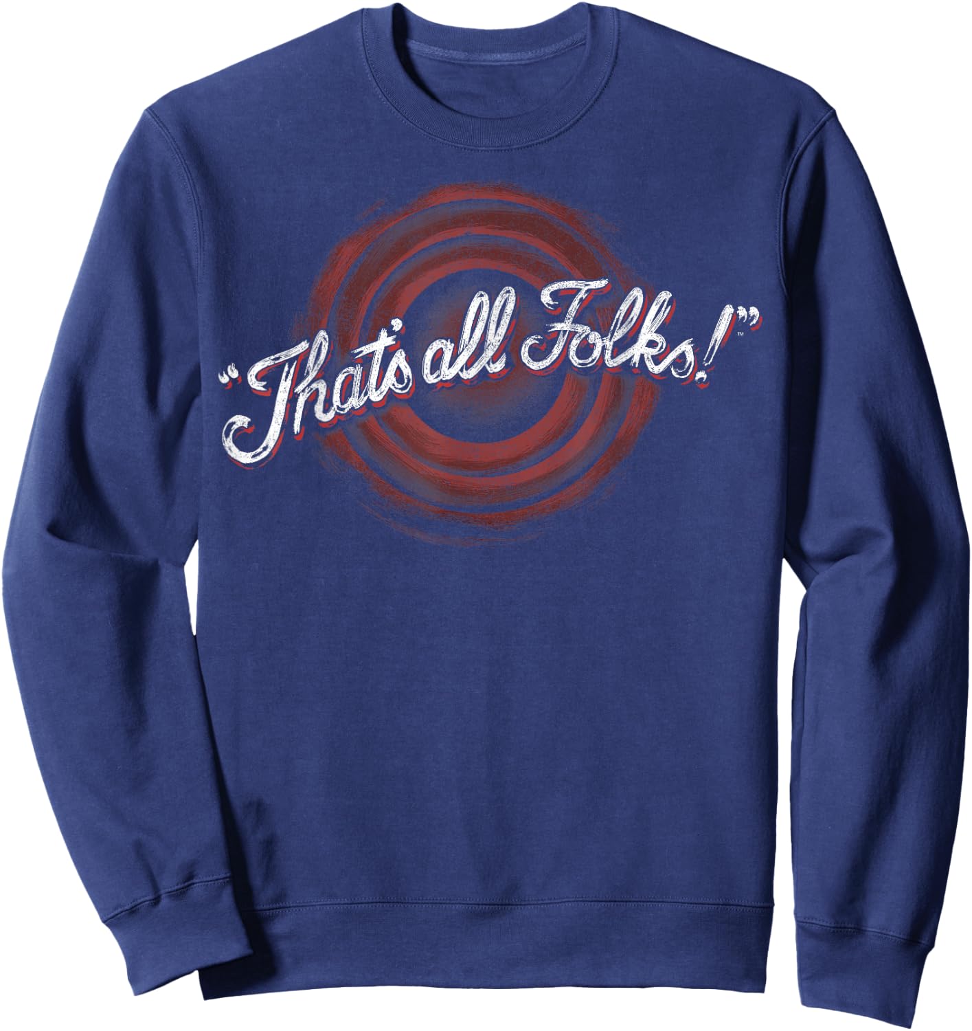 Looney Tunes Classic Thats All Folks Sweatshirt - Sweatshirt | Navy