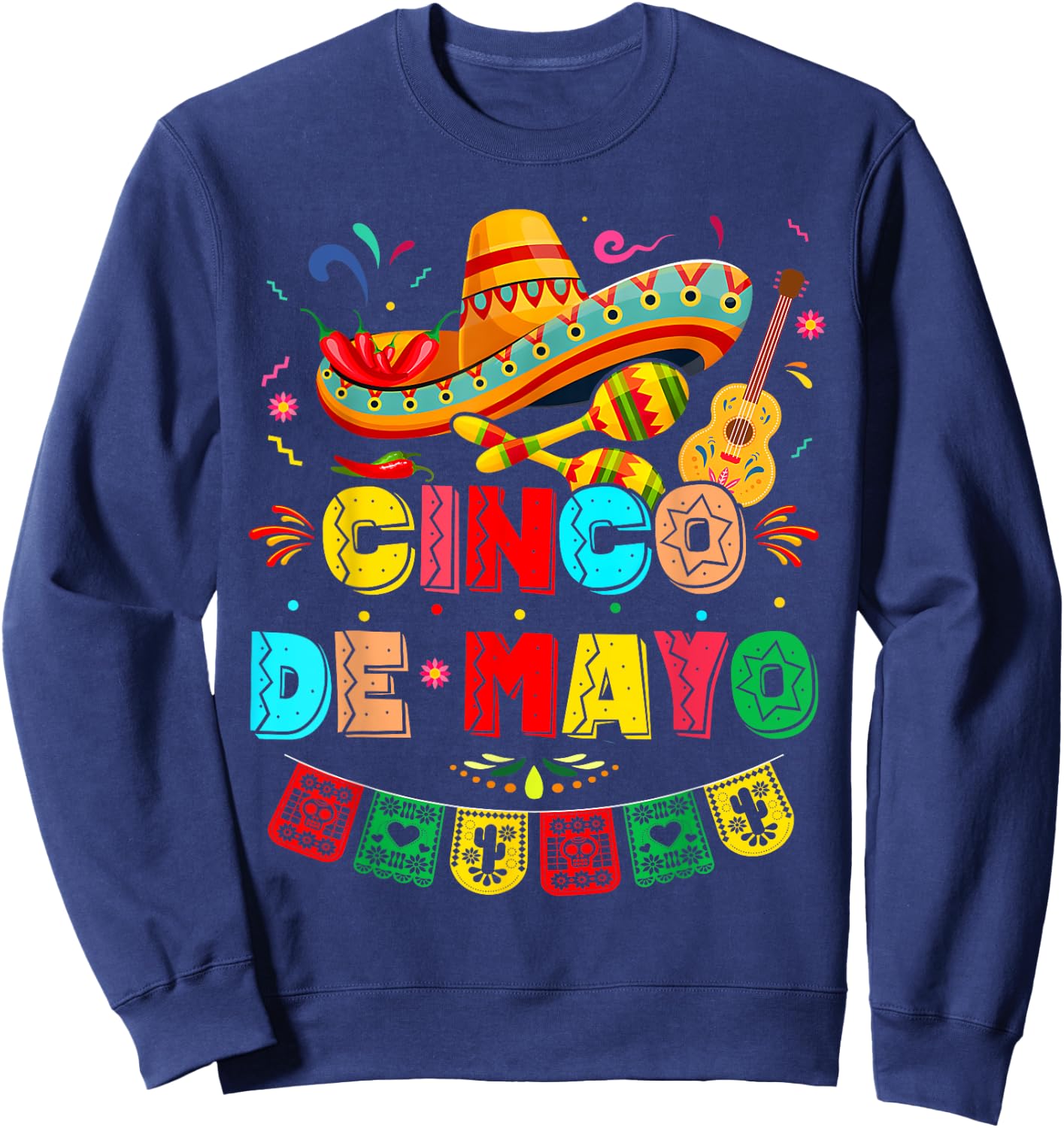 Cinco De Mayo Mexican Fiesta 5 De Mayo Kids Sweatshirt - Sweatshirt | Navy
