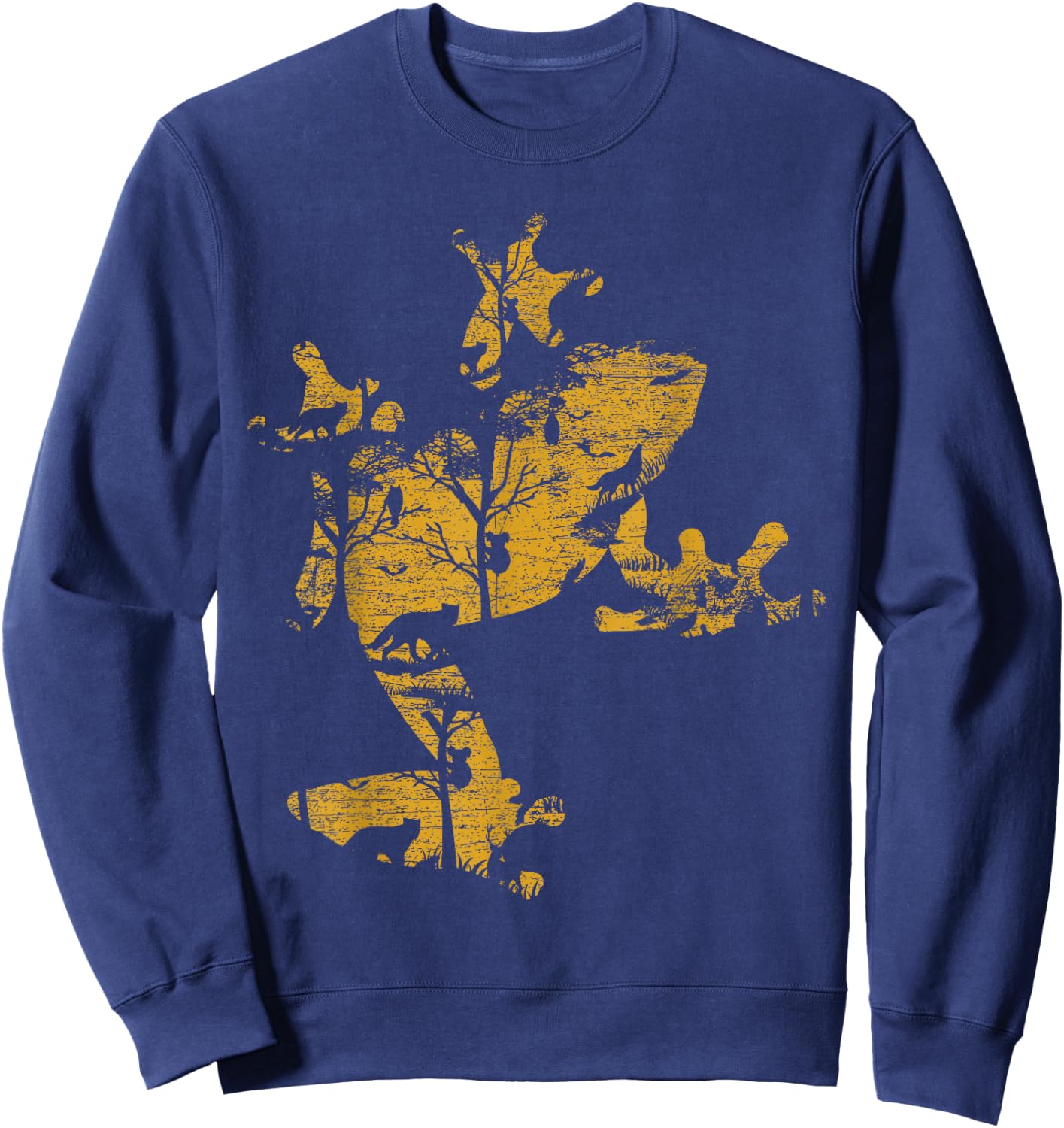 Silhouette Frog Sweatshirt - Sweatshirt | Navy