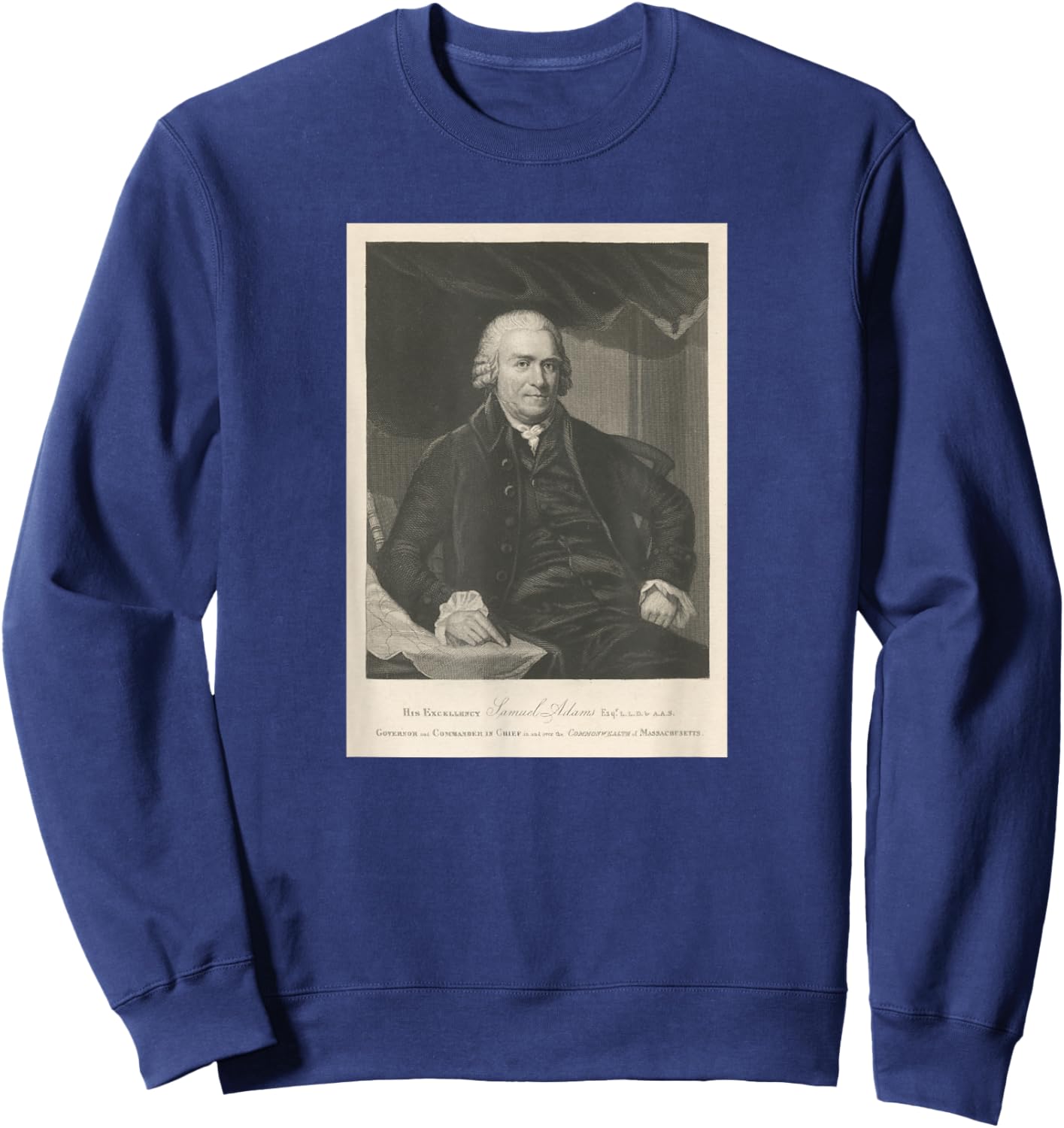 Samuel Adams Illustrative Portrait (1880) Sweatshirt - Sweatshirt | Navy