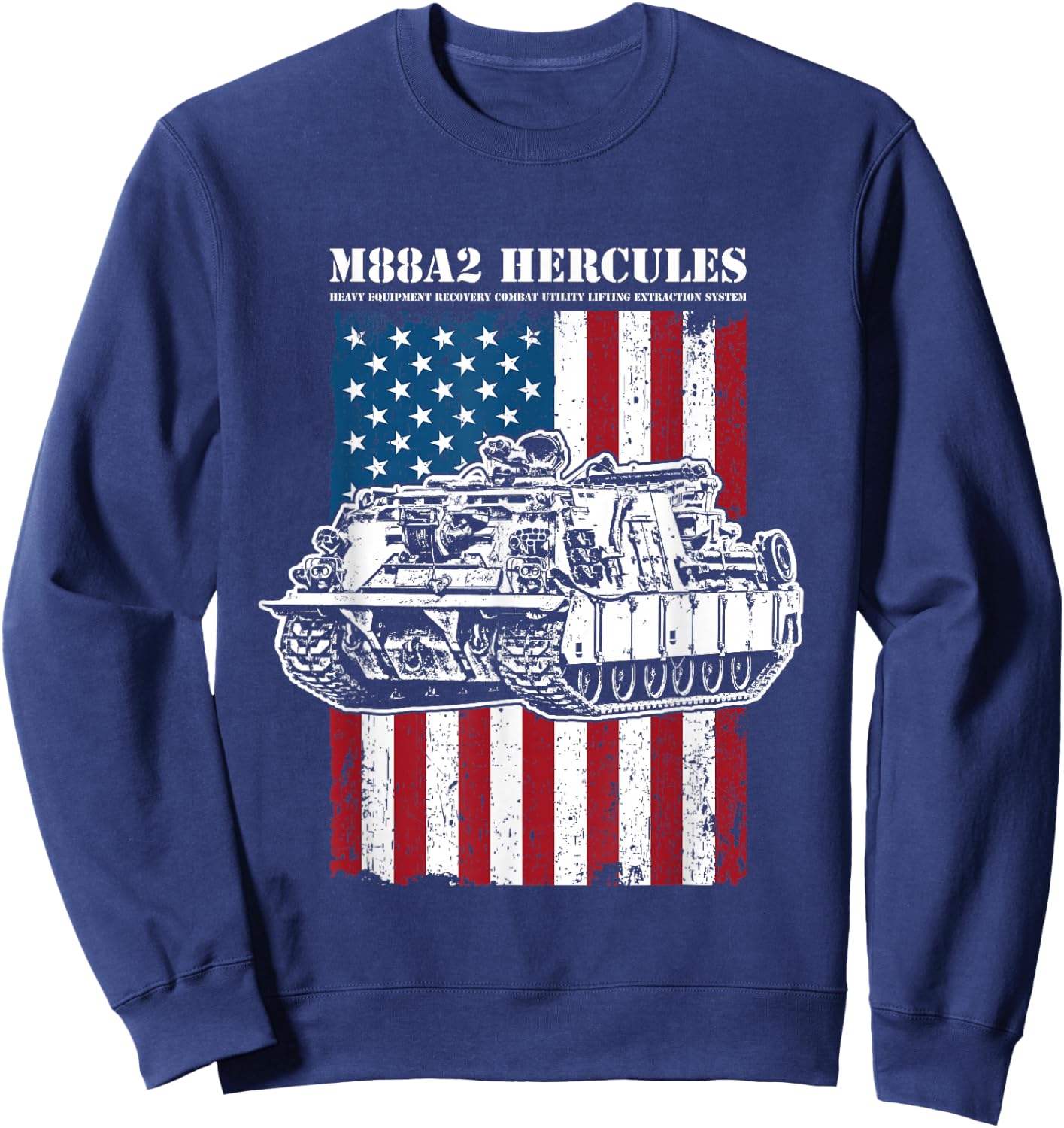 M88A2 HERCULES ARV - M88 Recovery Vehicle Sweatshirt - Sweatshirt | Navy
