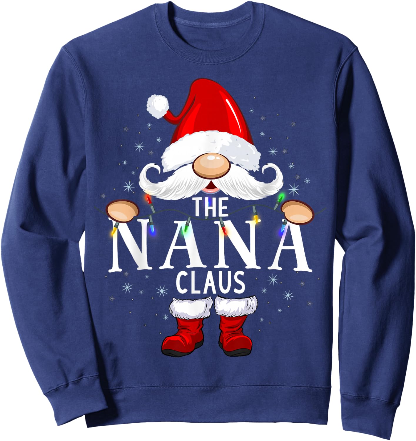 The Nana Claus Christmas Matching Pajama Sweatshirt - Sweatshirt | Navy