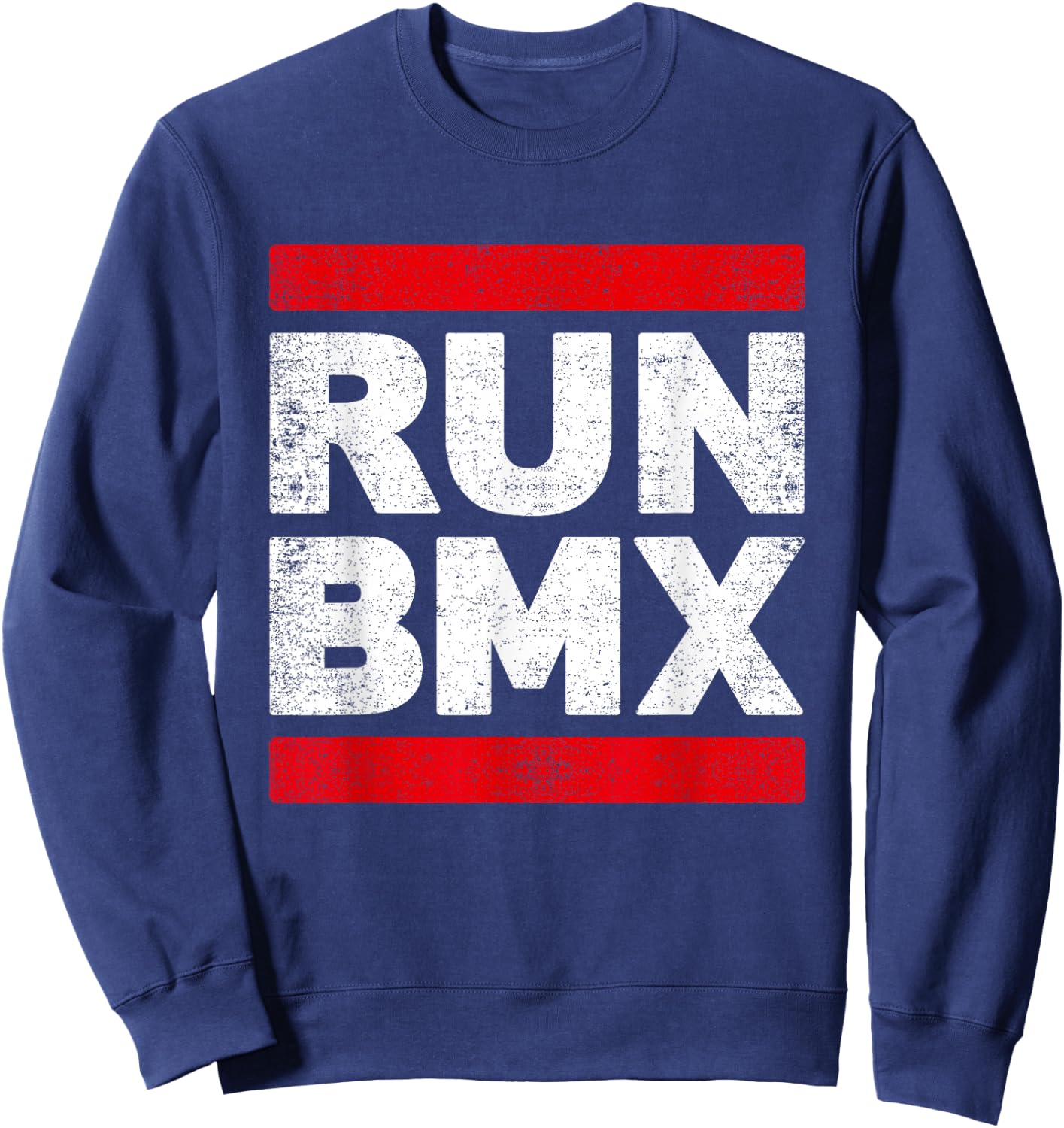 BMX Vintage Shirt Bicycle Gift Run BMX Sweatshirt - Sweatshirt | Navy