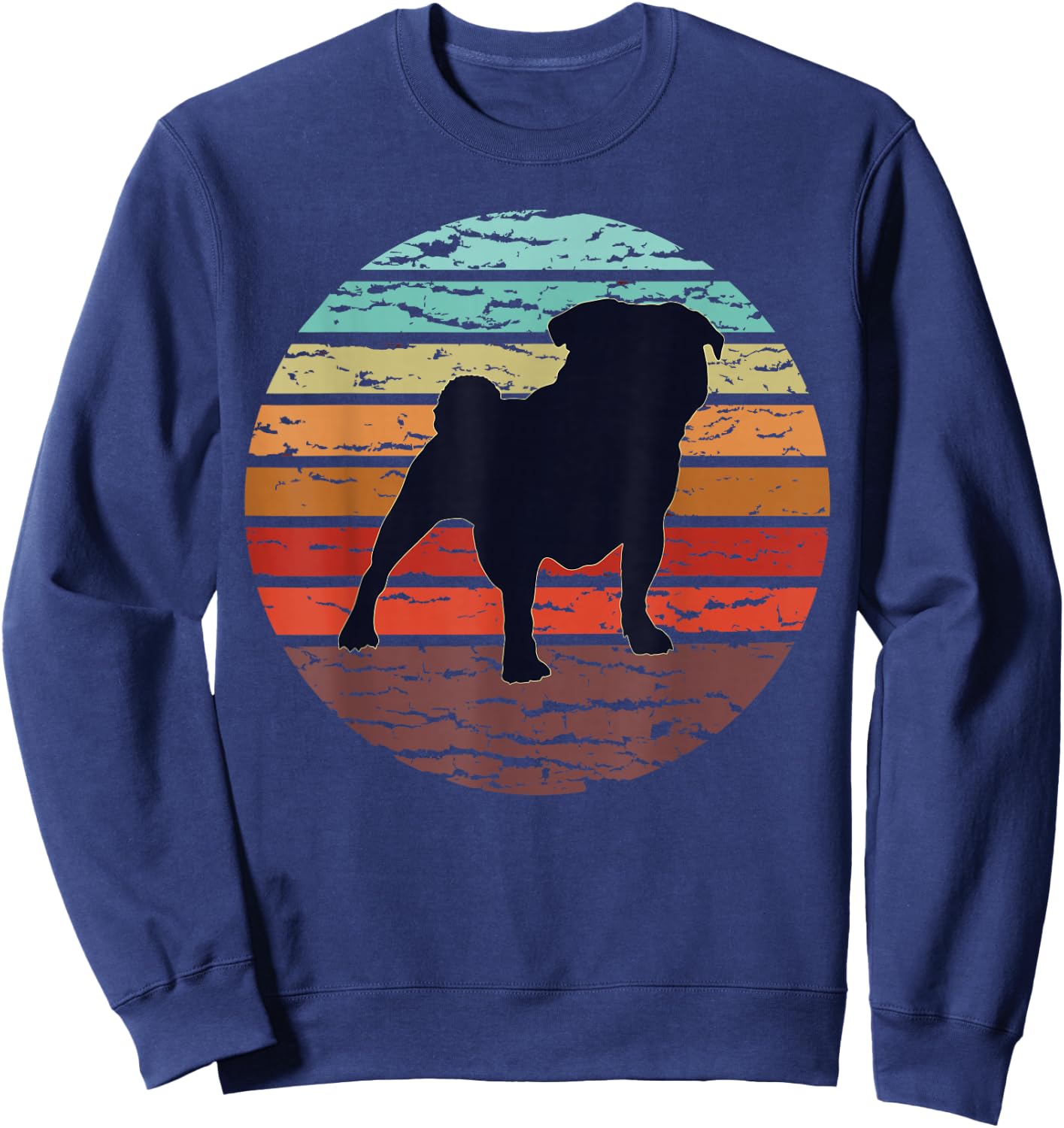 Pug Pug Sweatshirt - Sweatshirt | Navy