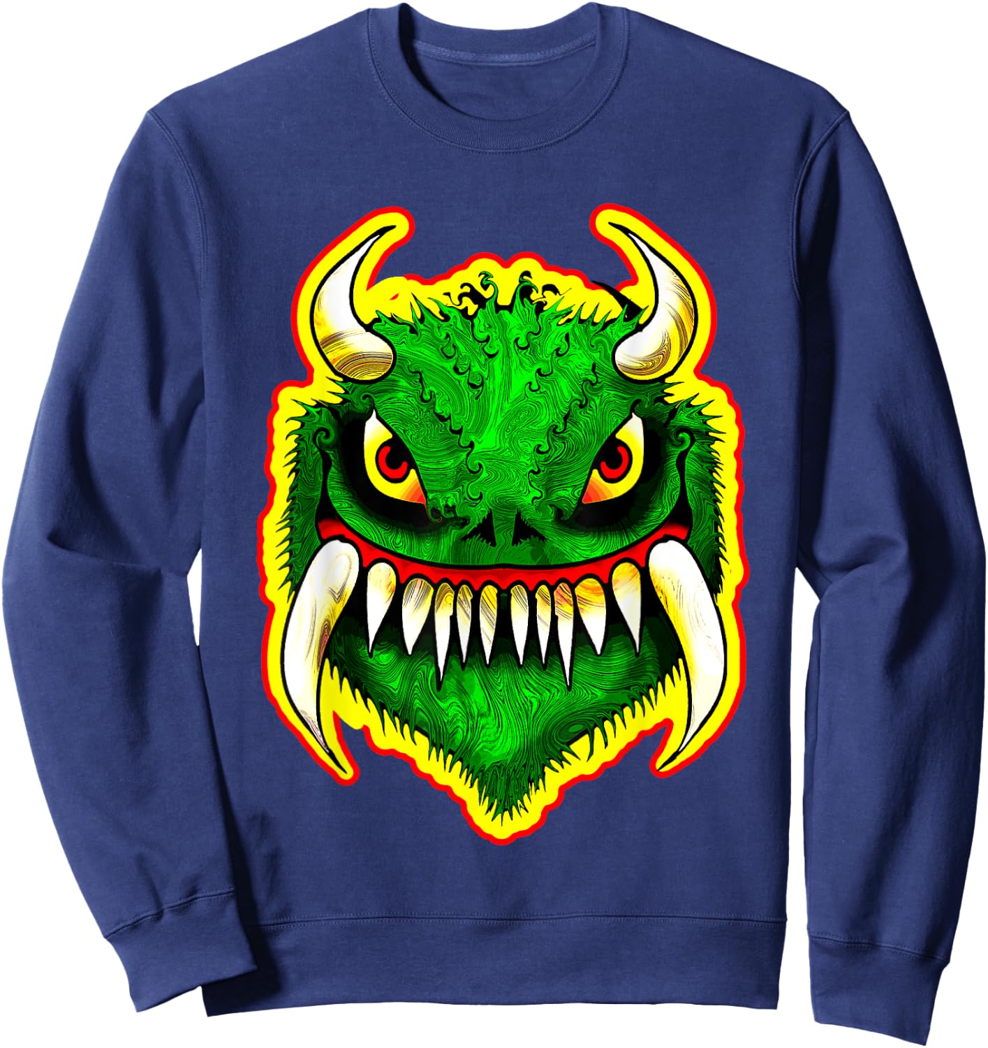 The Hodag of Rhinelander, Wisconsin Monster Cryptid Creature Sweatshirt - Sweatshirt | Navy
