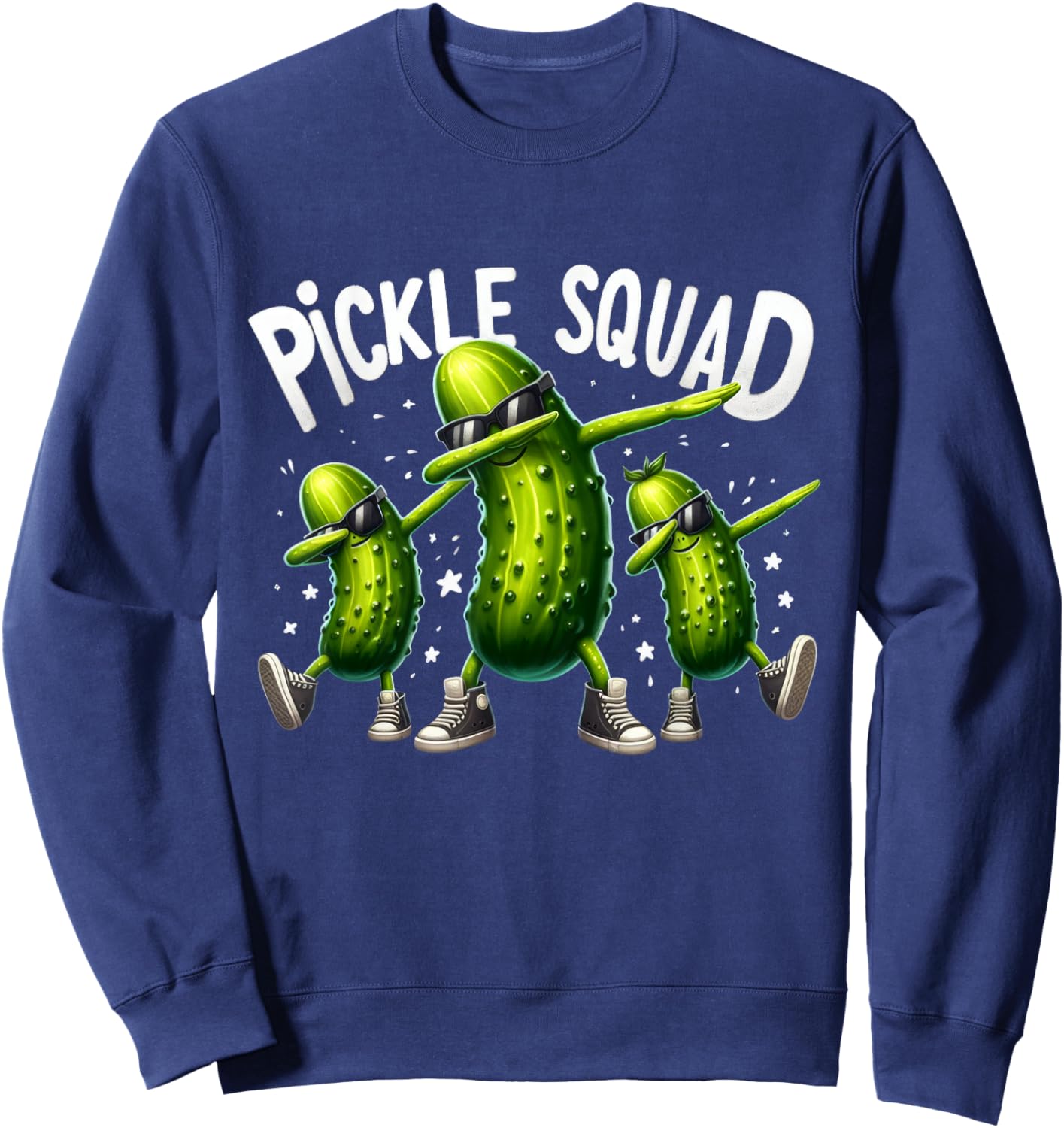 Pickle Squad Vegan Dill Big Dill Gang Lovers Pickle Lover Sweatshirt - Sweatshirt | Navy