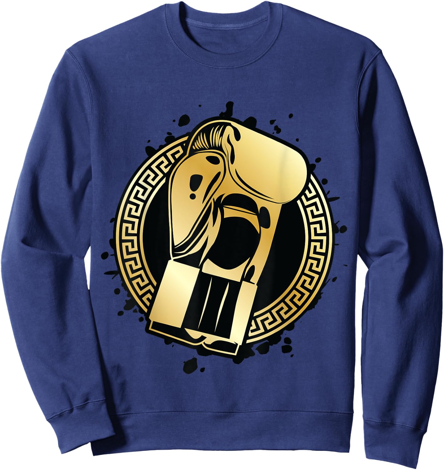 Boxing Gloves Gold Fighter Symbol Winner Punch Gym Champ Sweatshirt - Sweatshirt | Navy