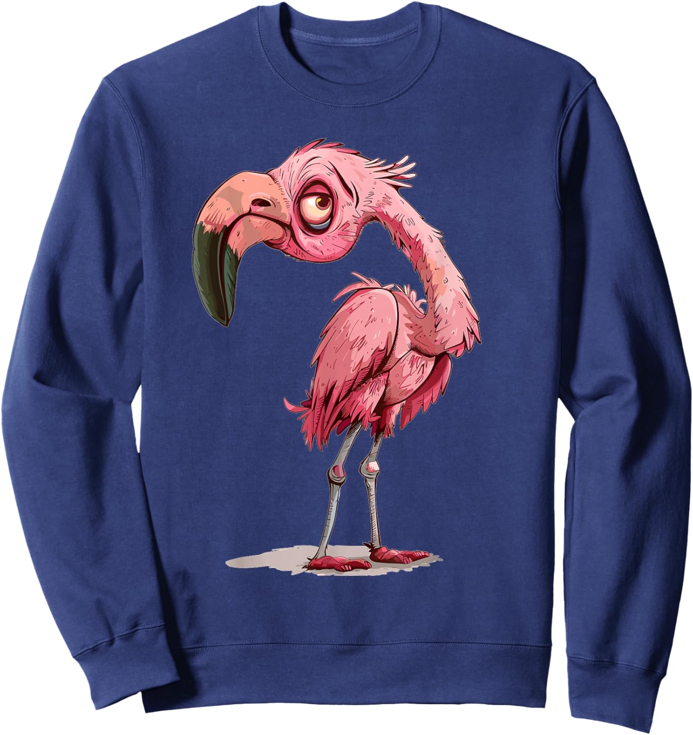 Tired Flamingo Sweatshirt - Sweatshirt | Navy