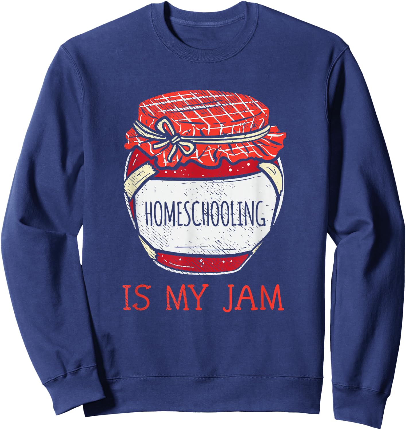 Fun Cute Homeschooling Homeschool Mom Sweatshirt - Sweatshirt | Navy