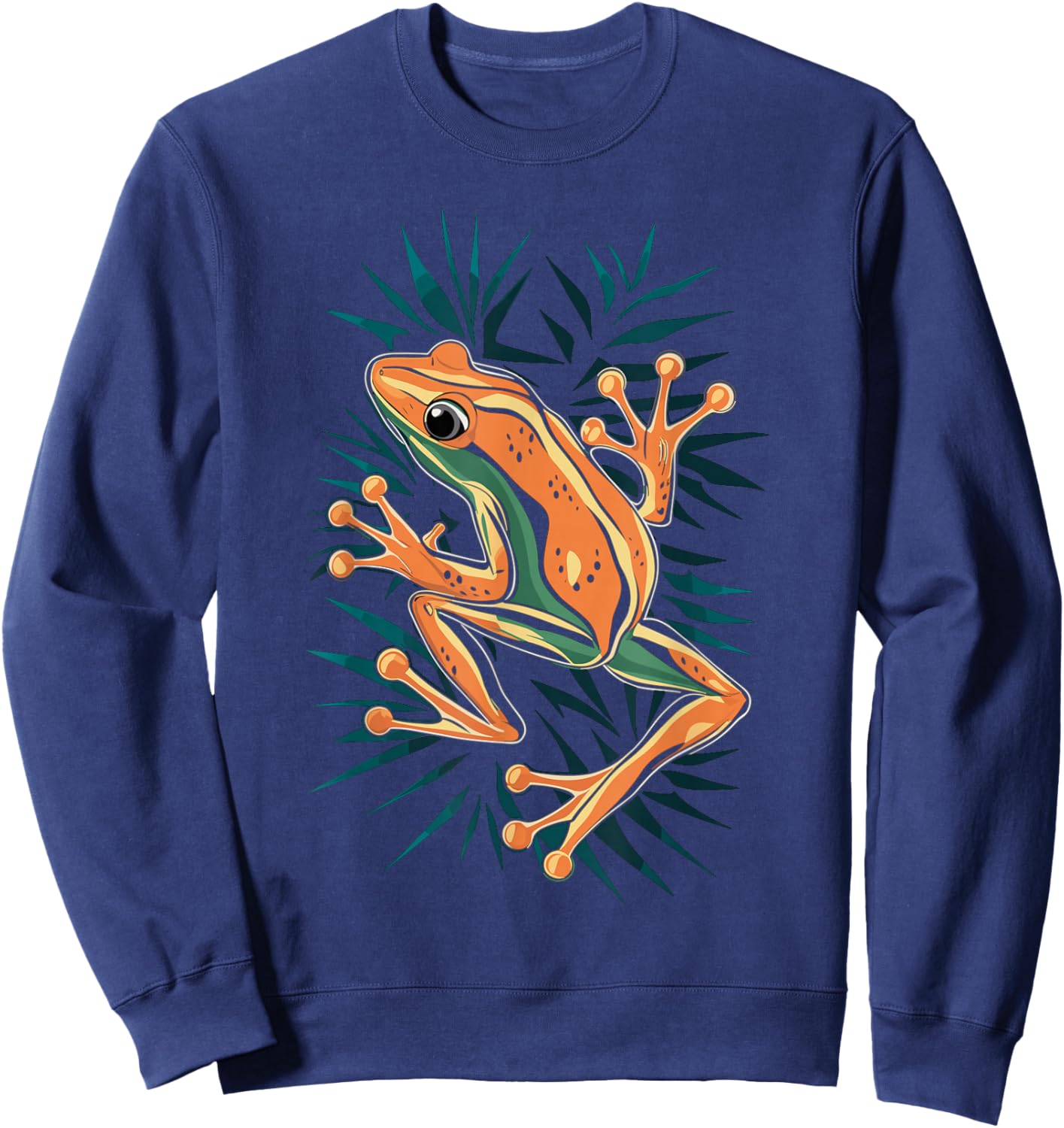 Coqui Frog Puerto Rico Wilflife Tropical Coqui Sweatshirt - Sweatshirt | Navy