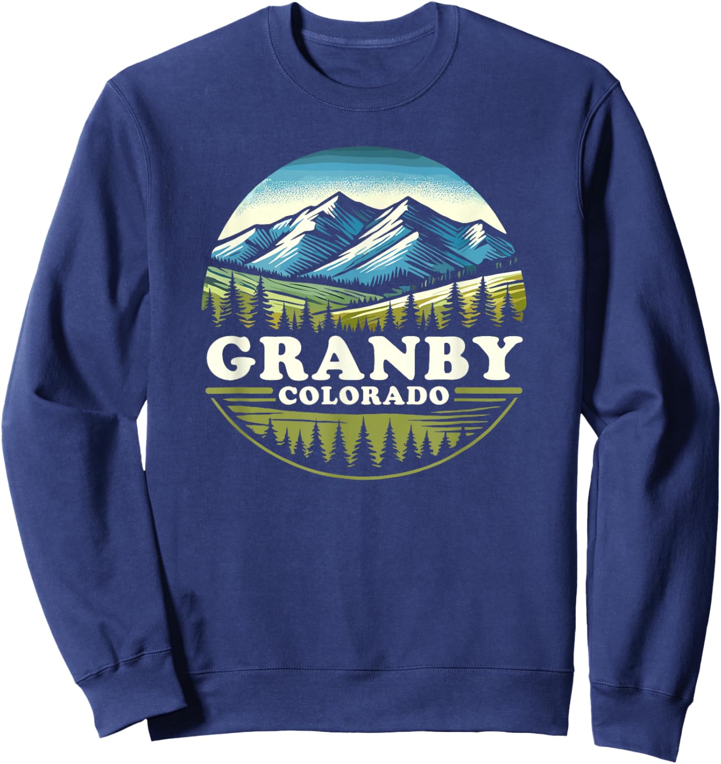 Granby CO Mountain Outdoor, Granby Colorado, Granby Sweatshirt - Sweatshirt | Navy