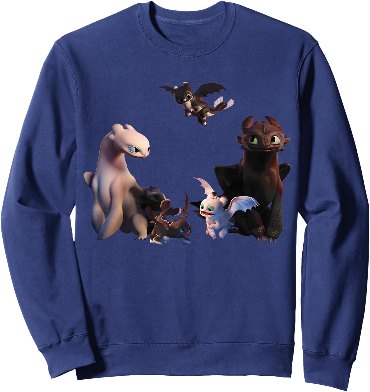 How to Train Your Dragon 3 Night Fury Family Sweatshirt - Sweatshirt | Navy