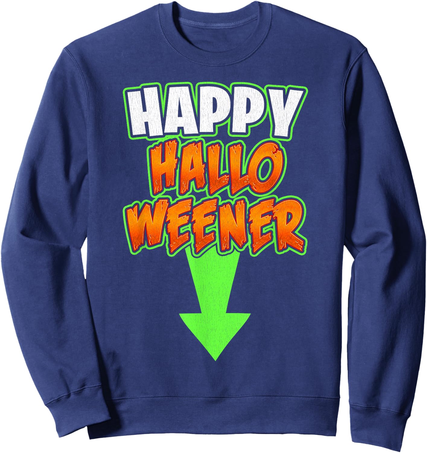 Happy Hallo Weener Sweatshirt - Sweatshirt | Navy