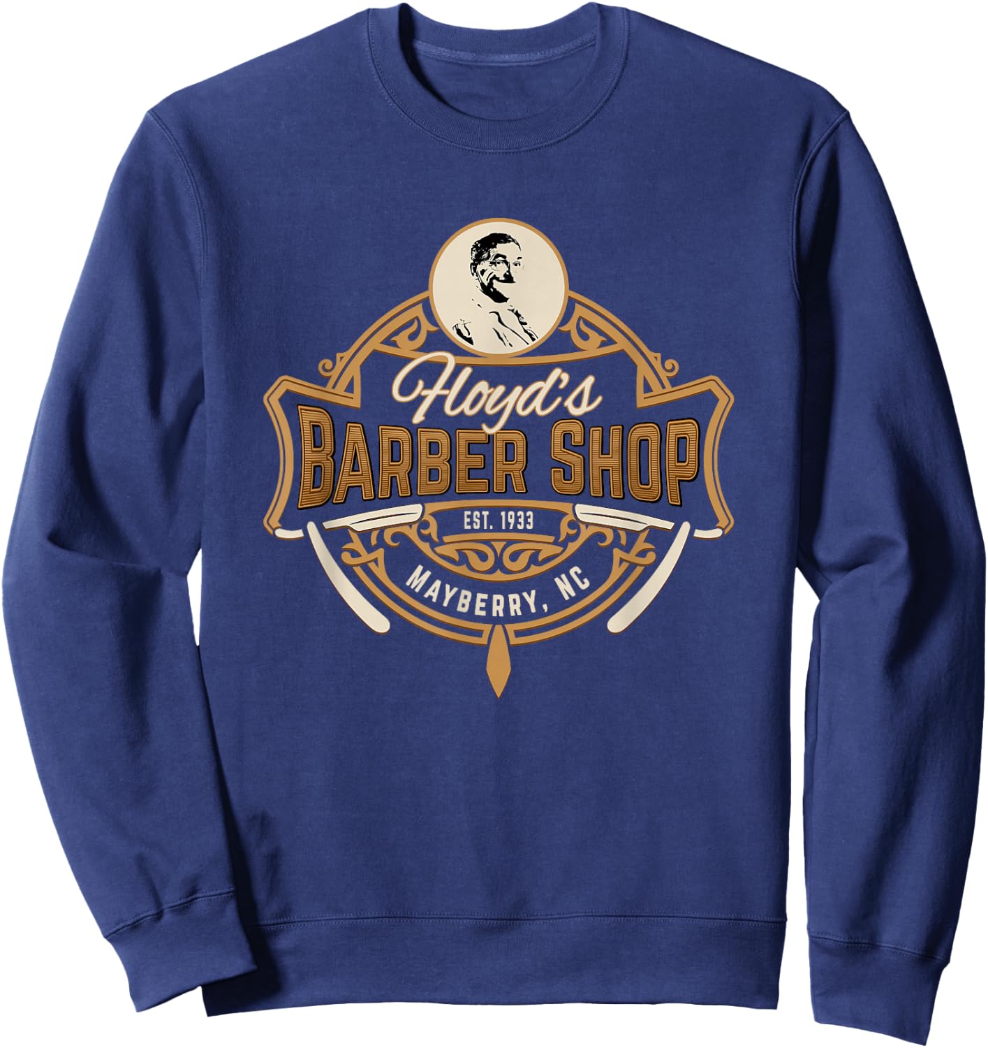 Andy Griffith Show | Floyd's Barber Shop Classic TV Sweatshirt - Sweatshirt | Navy