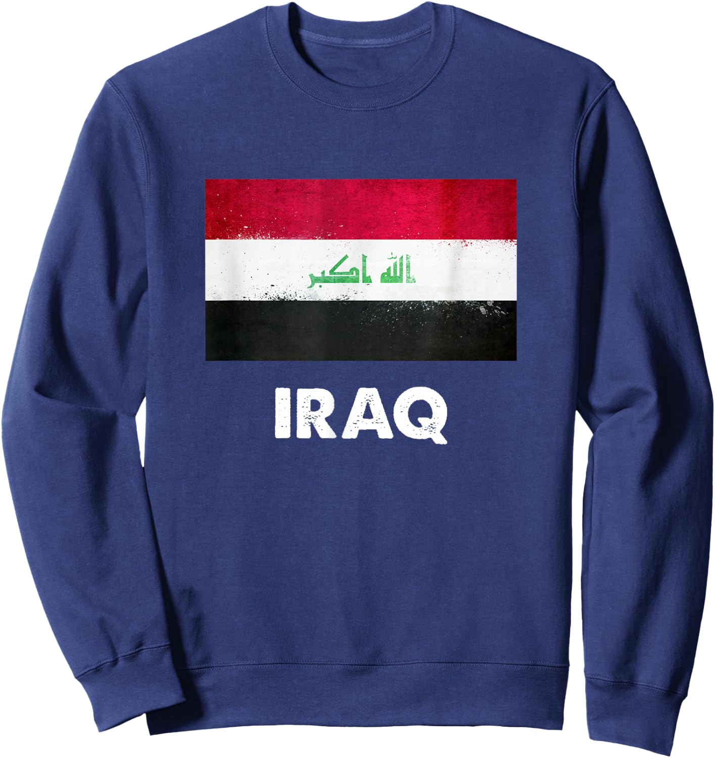 Iraq Flag Jersey | Iraqi Sweatshirt - Sweatshirt | Navy