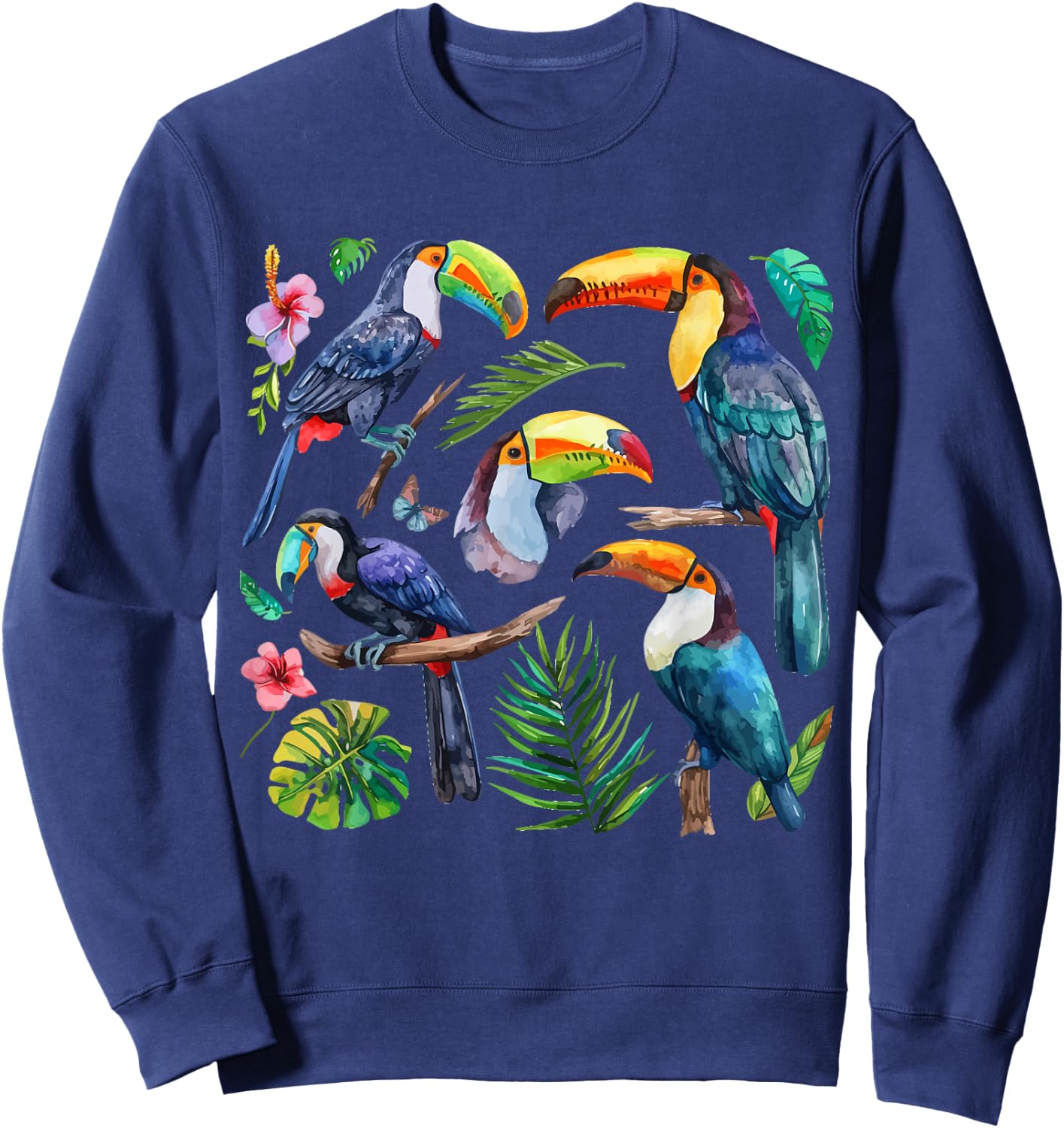 Toucan Watercolour Sweatshirt - Sweatshirt | Navy